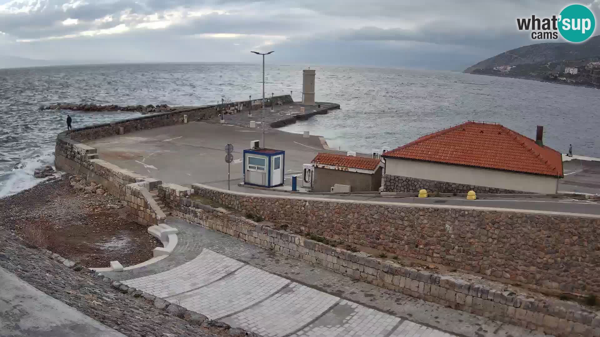 Senj Harbour Webcam – Breakwater & Lighthouse Live View