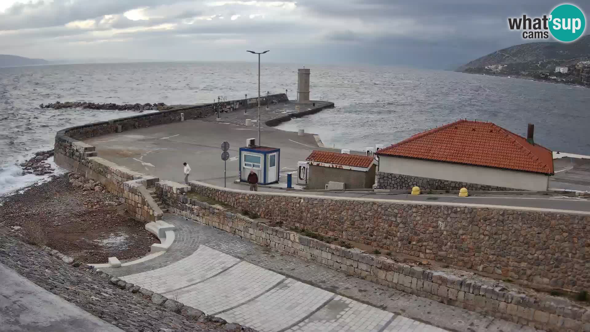 Webcam Porto di Segna – Frangiflutti e Faro in diretta