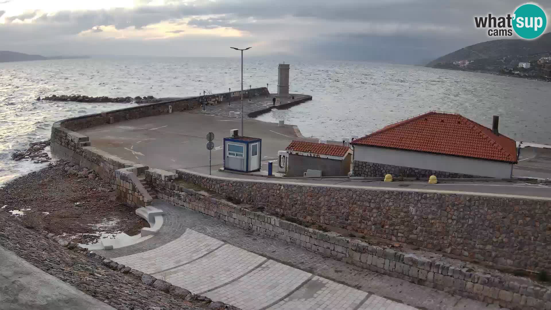 Senj Harbour Webcam – Breakwater & Lighthouse Live View