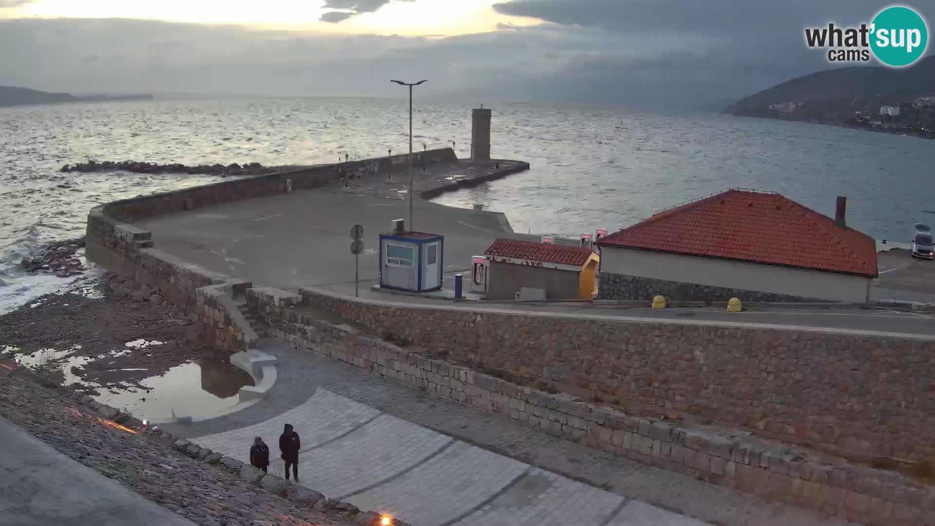Senj Harbour Webcam – Breakwater & Lighthouse Live View