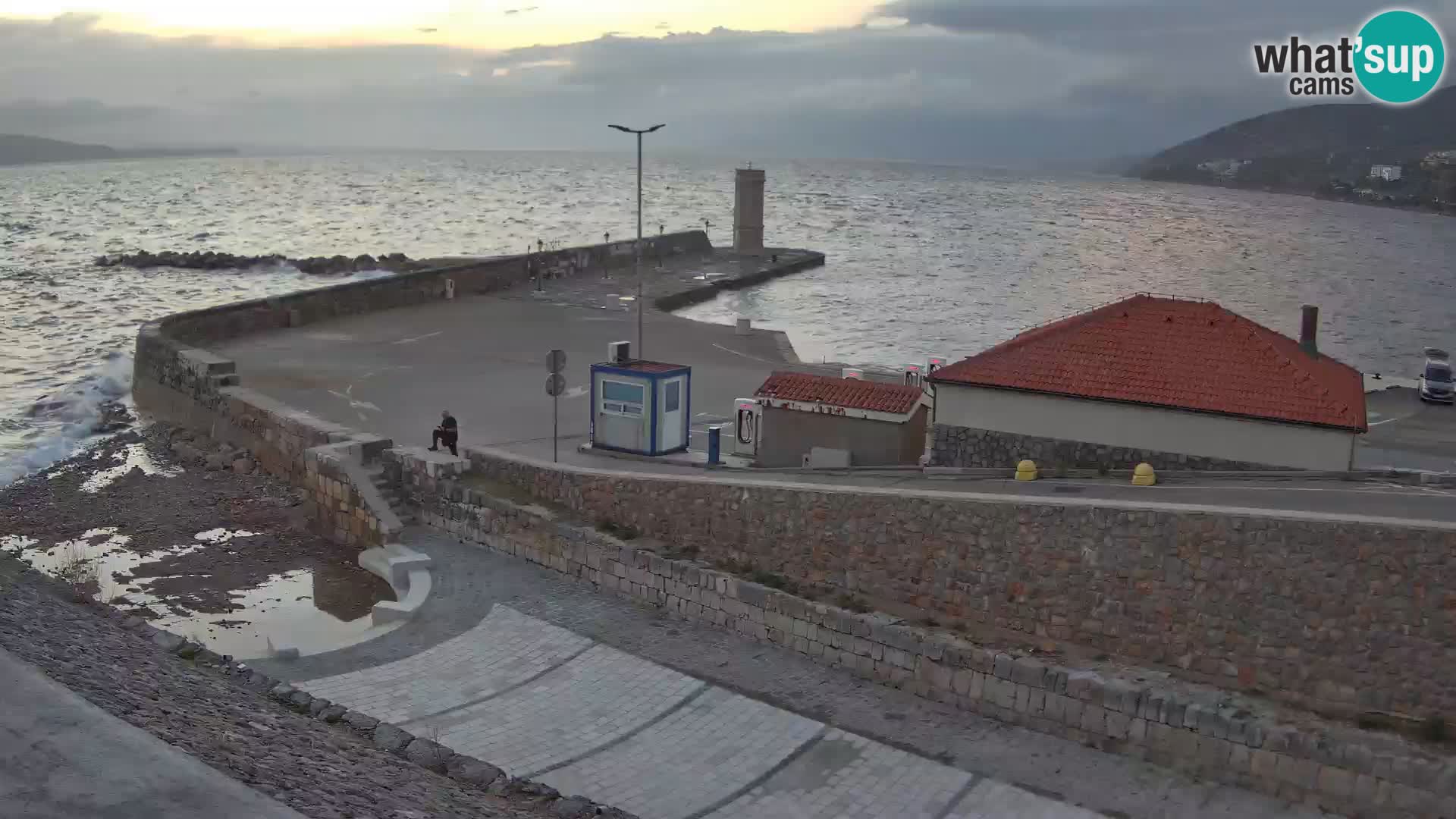 Webcam Porto di Segna – Frangiflutti e Faro in diretta