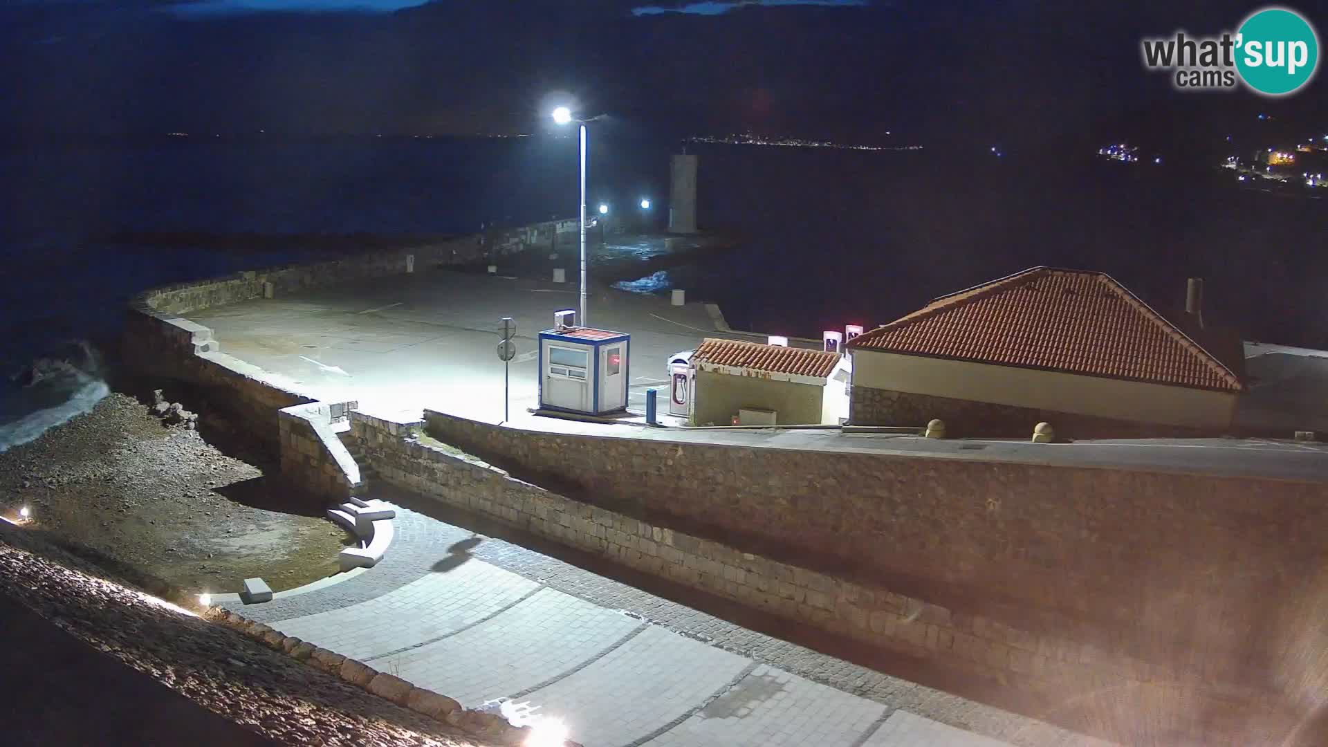Senj Harbour Webcam – Breakwater & Lighthouse Live View