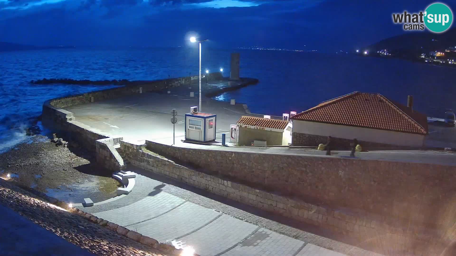 Senj Harbour Webcam – Breakwater & Lighthouse Live View