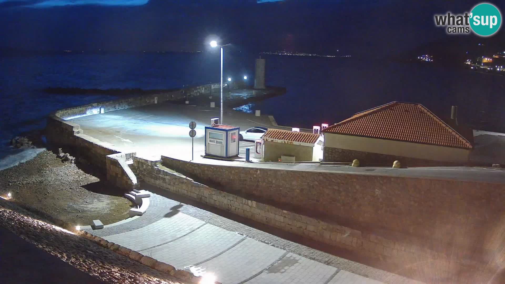 Senj Harbour Webcam – Breakwater & Lighthouse Live View