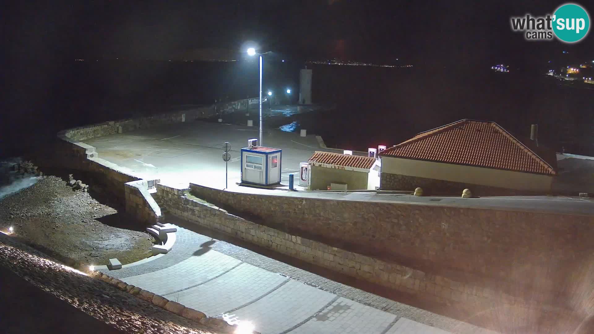 Senj Harbour Webcam – Breakwater & Lighthouse Live View