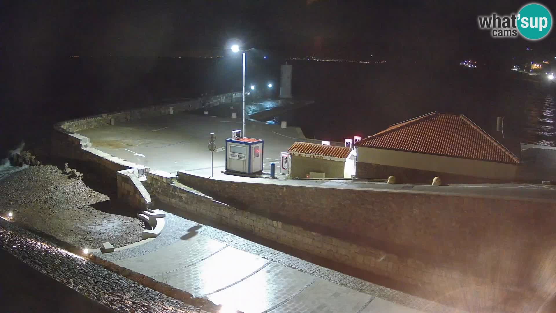 Senj Harbour Webcam – Breakwater & Lighthouse Live View