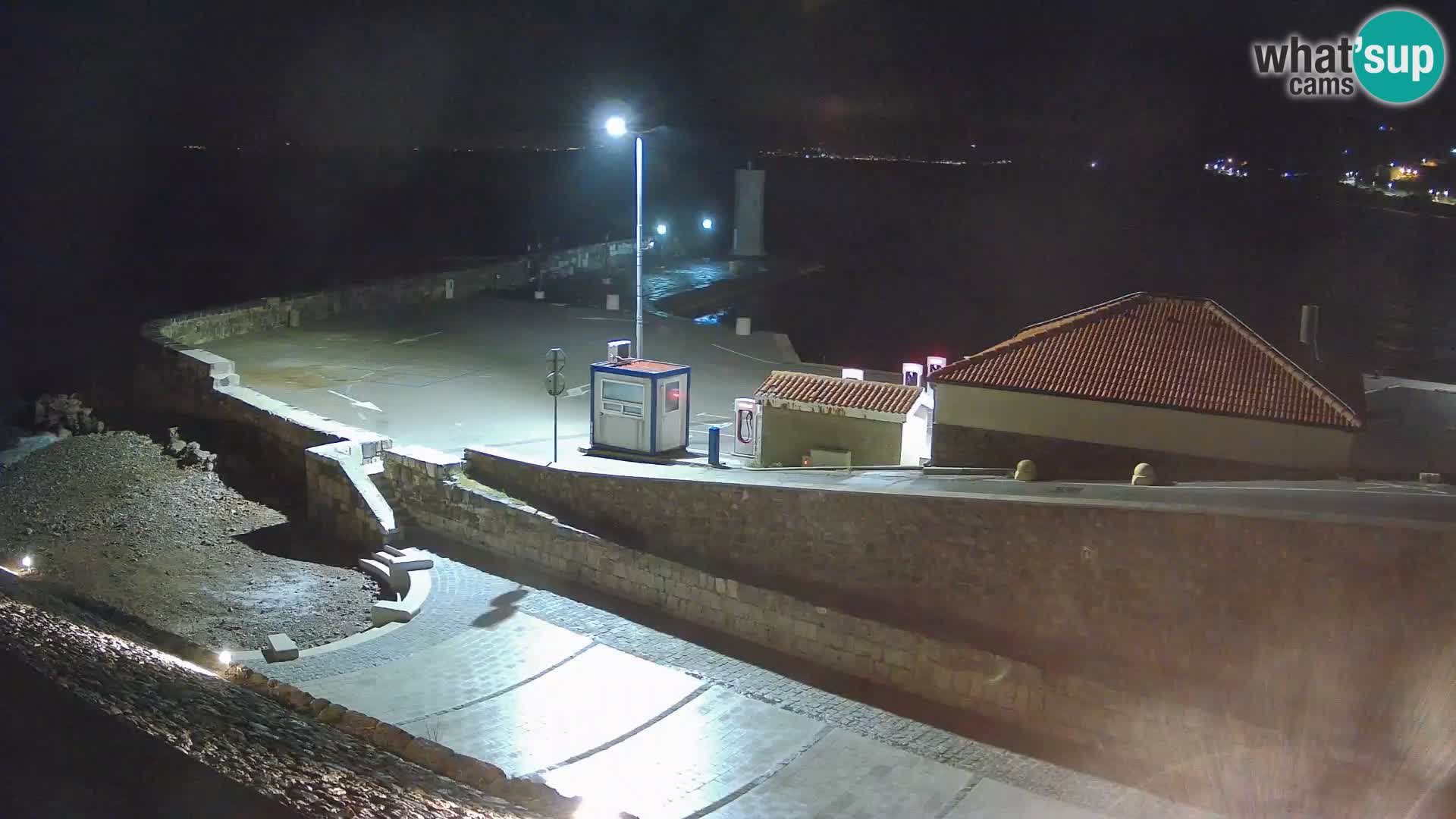 Senj Harbour Webcam – Breakwater & Lighthouse Live View
