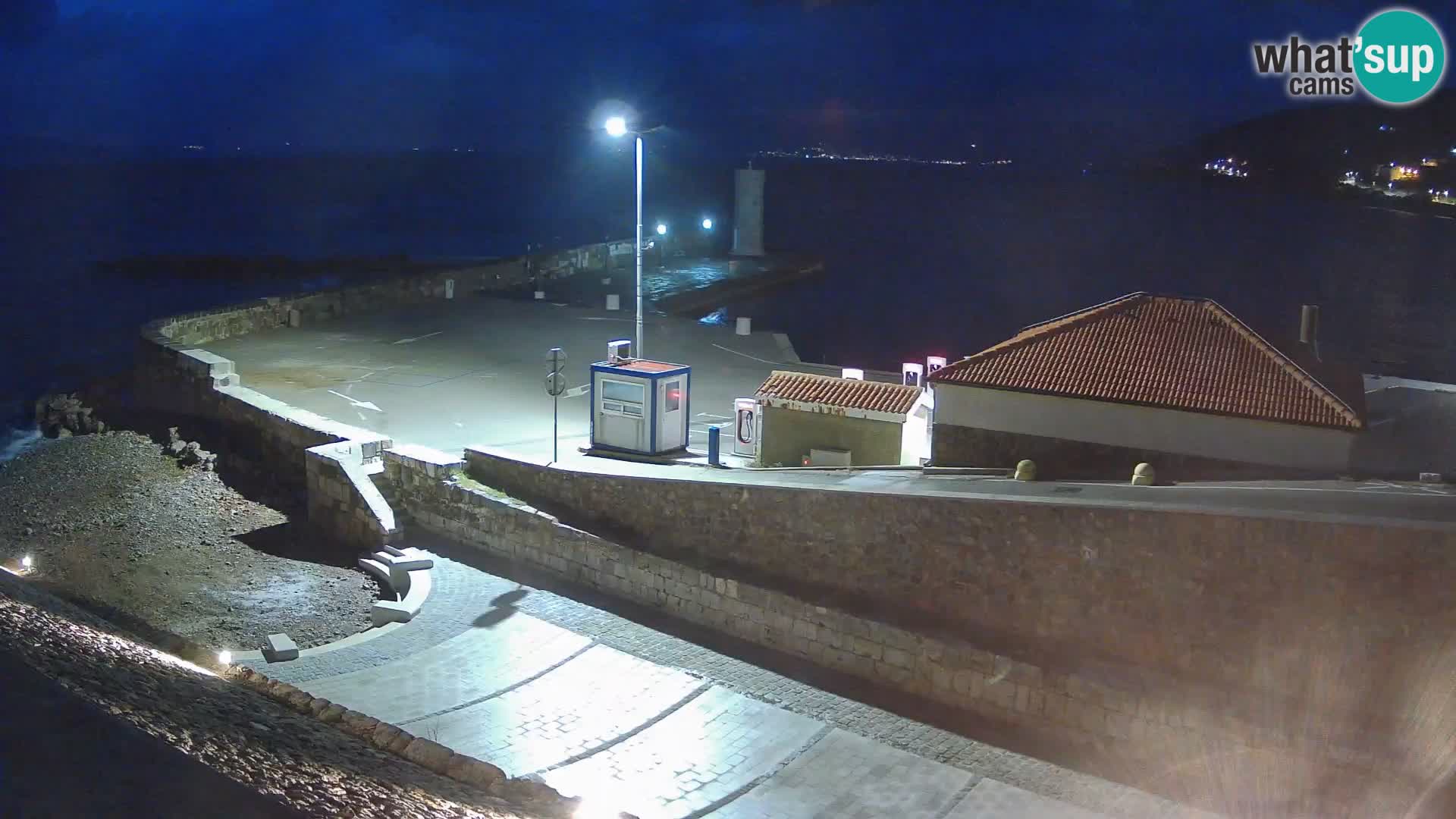Senj Harbour Webcam – Breakwater & Lighthouse Live View