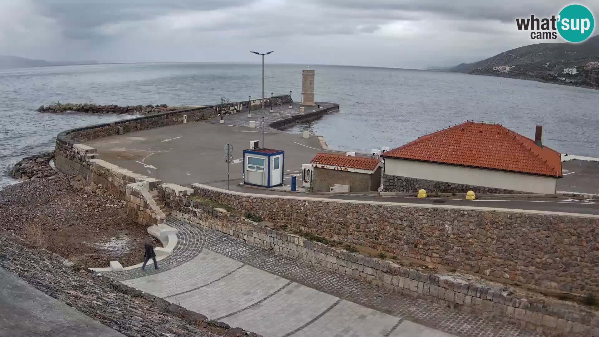 Senj Harbour Webcam – Breakwater & Lighthouse Live View