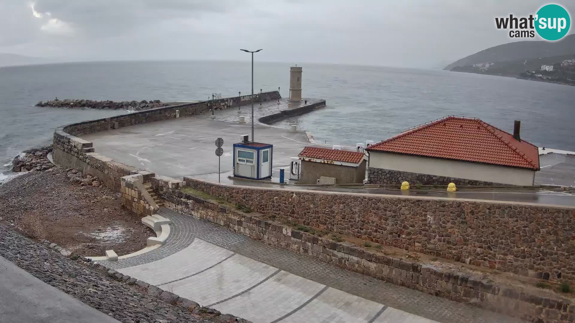 Senj Harbour Webcam – Breakwater & Lighthouse Live View