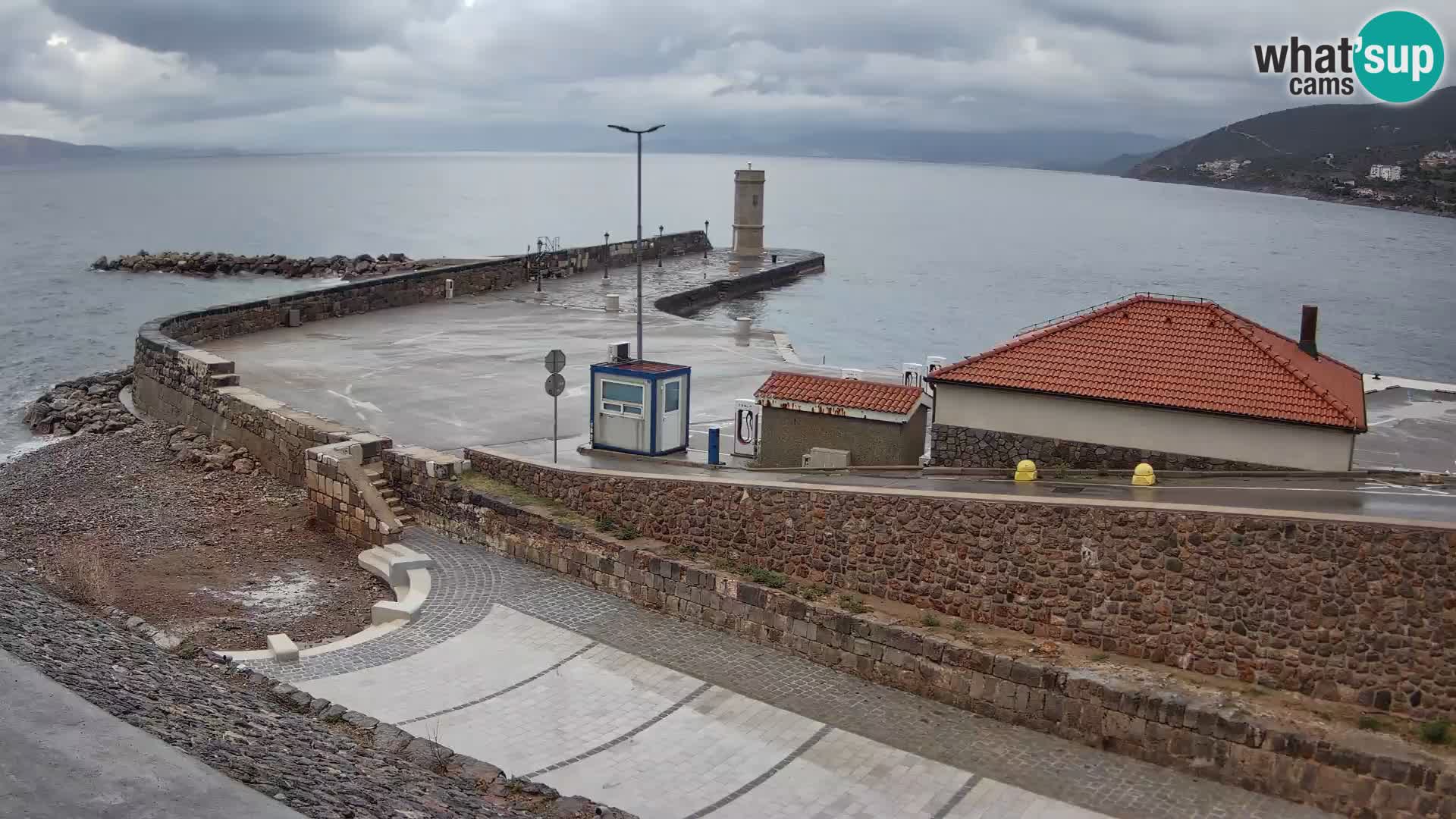 Senj Harbour Webcam – Breakwater & Lighthouse Live View