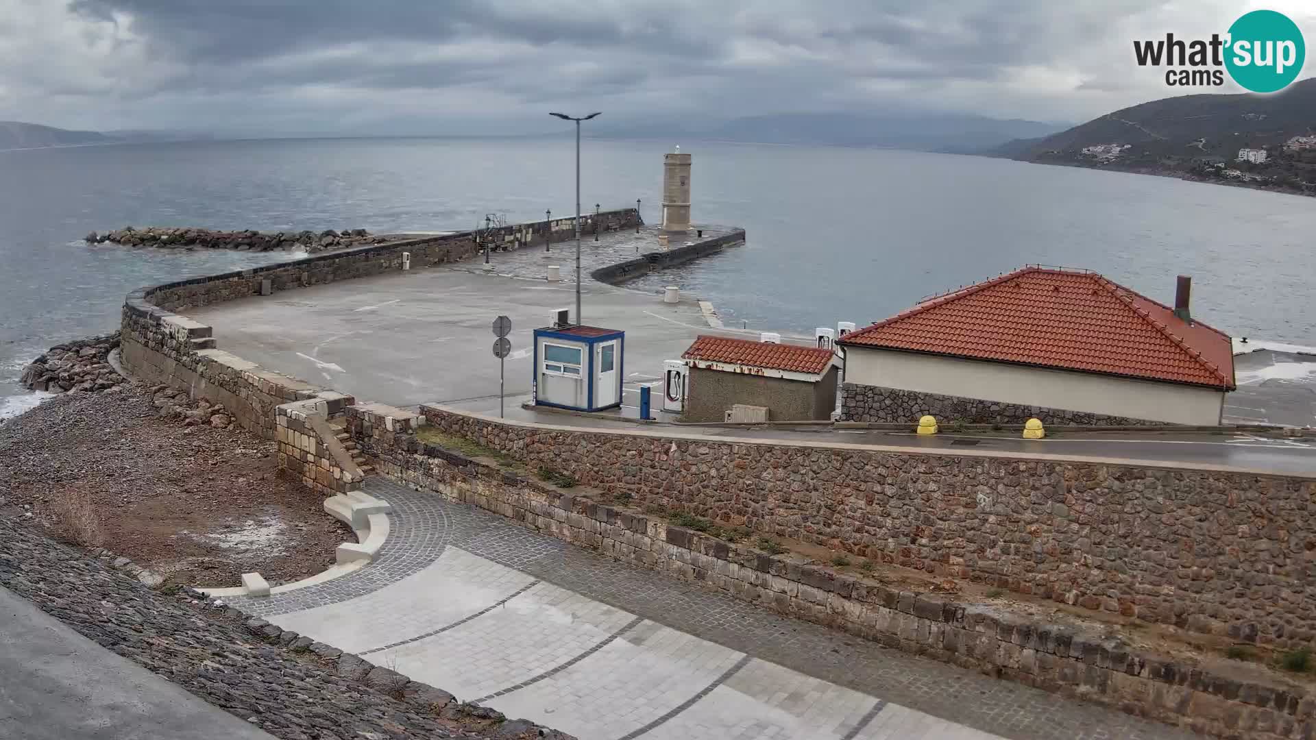 Senj Harbour Webcam – Breakwater & Lighthouse Live View