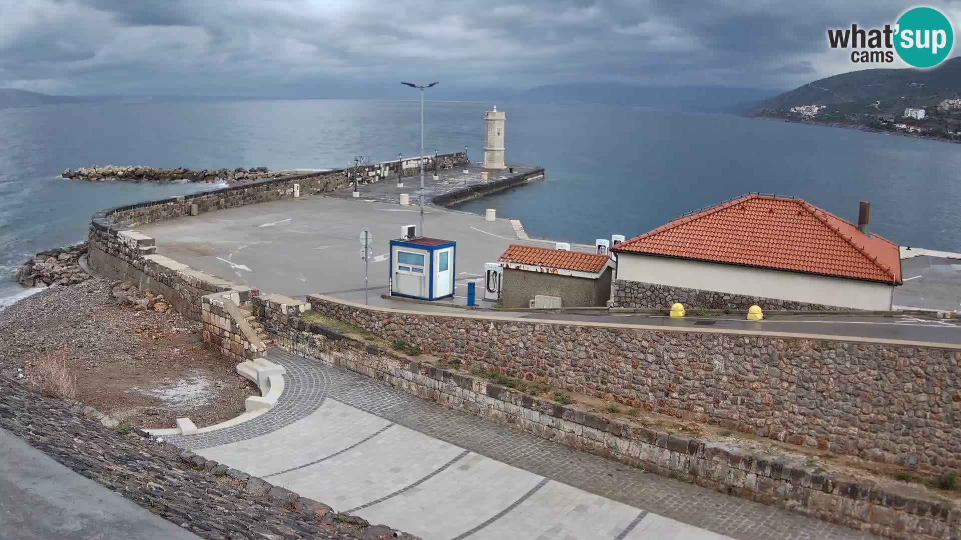 Senj Harbour Webcam – Breakwater & Lighthouse Live View