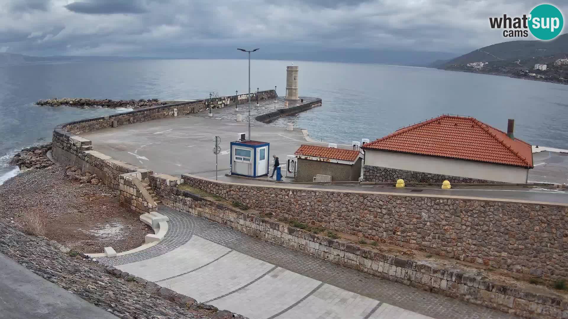 Web kamera Senj luka – Lukobran i svjetionik uživo