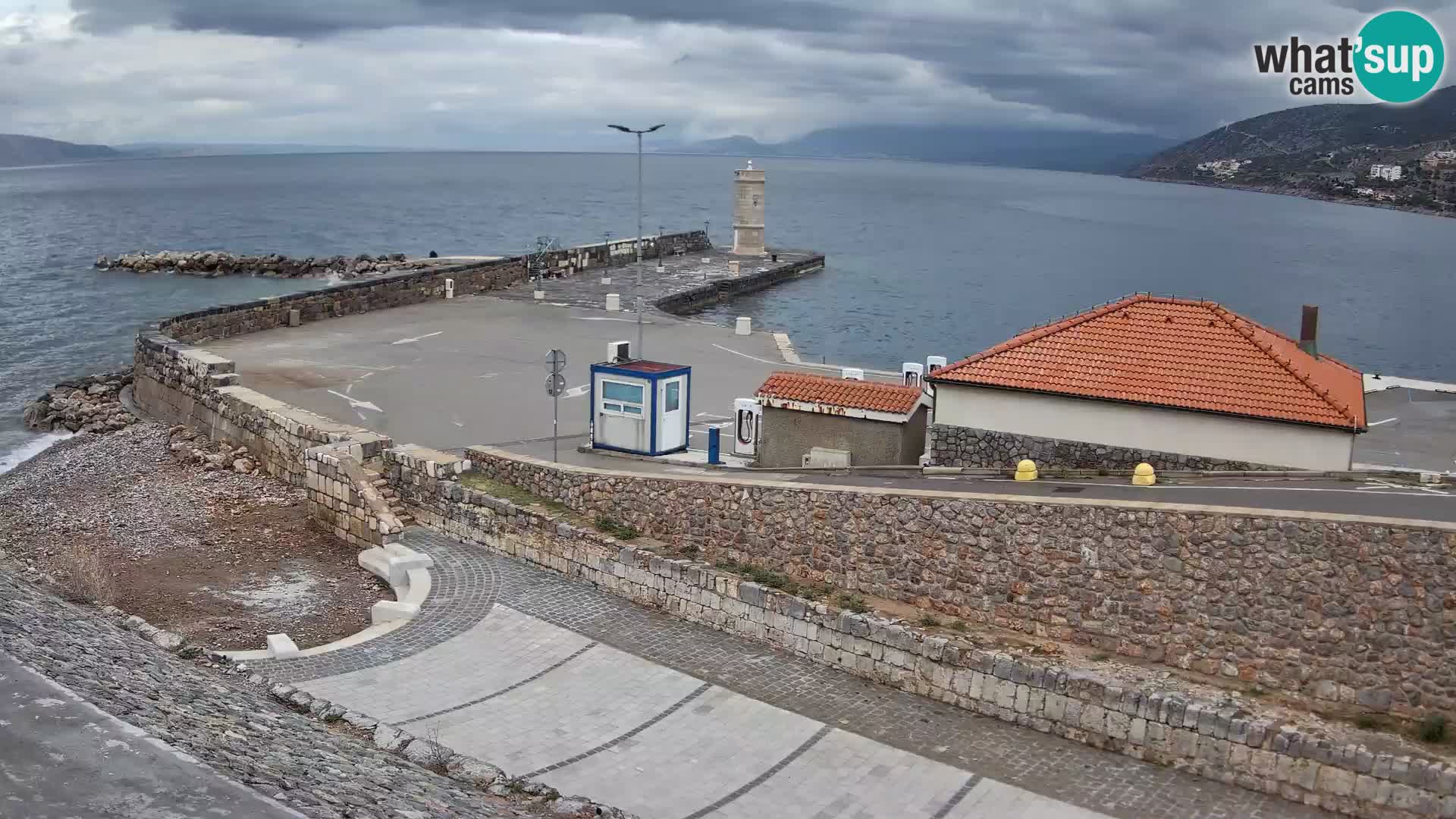 Webcam Porto di Segna – Frangiflutti e Faro in diretta