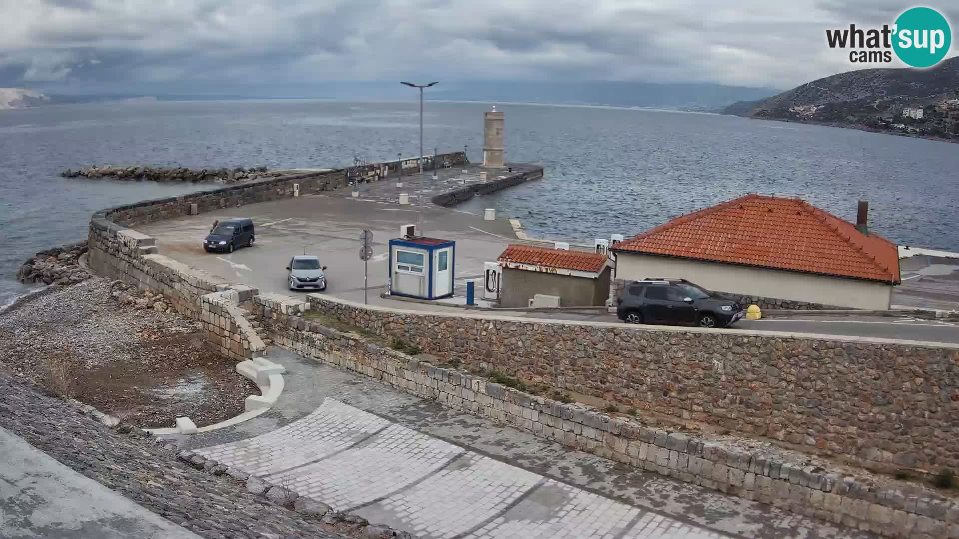 Senj Harbour Webcam – Breakwater & Lighthouse Live View