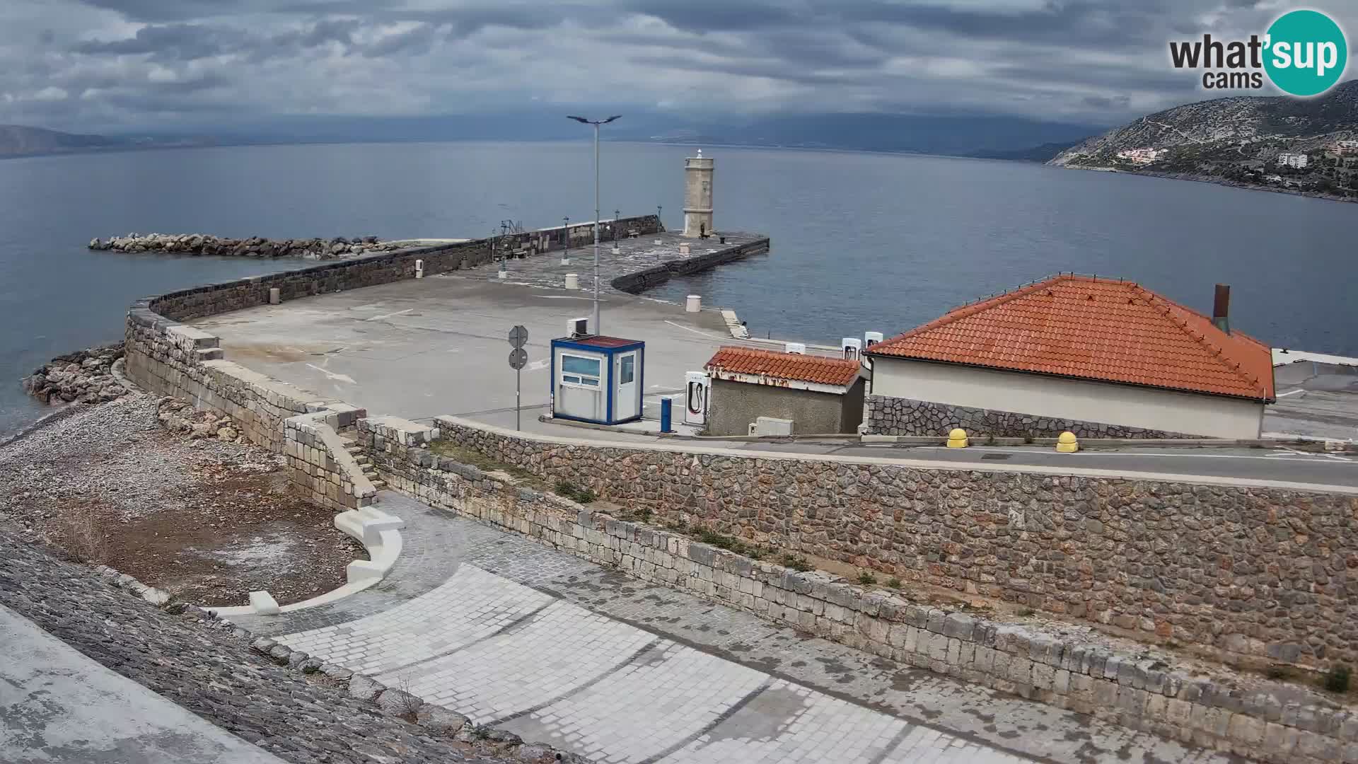 Webcam Porto di Segna – Frangiflutti e Faro in diretta