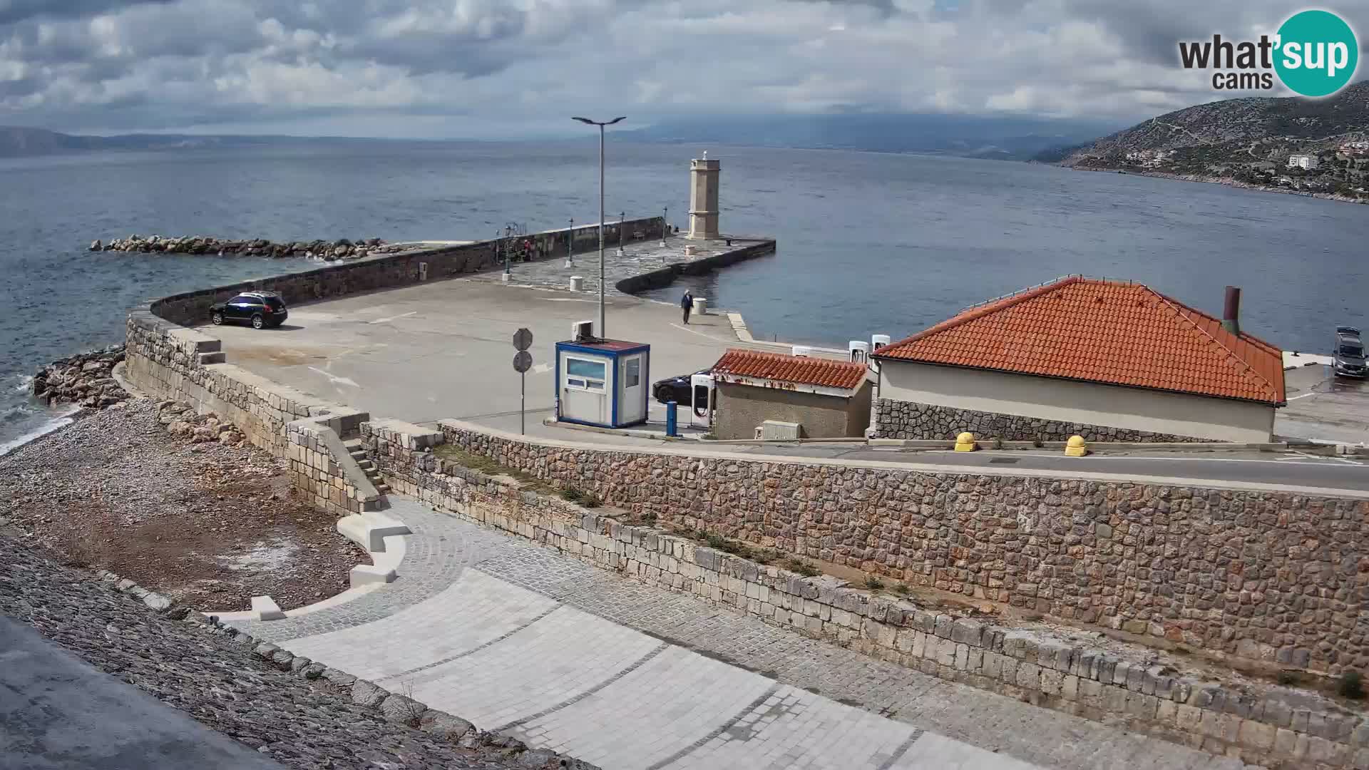 Web kamera Senj luka – Lukobran i svjetionik uživo