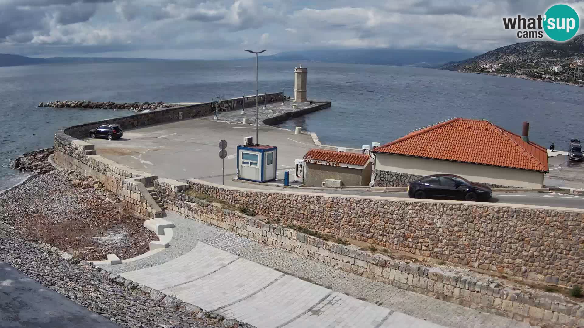 Senj Harbour Webcam – Breakwater & Lighthouse Live View