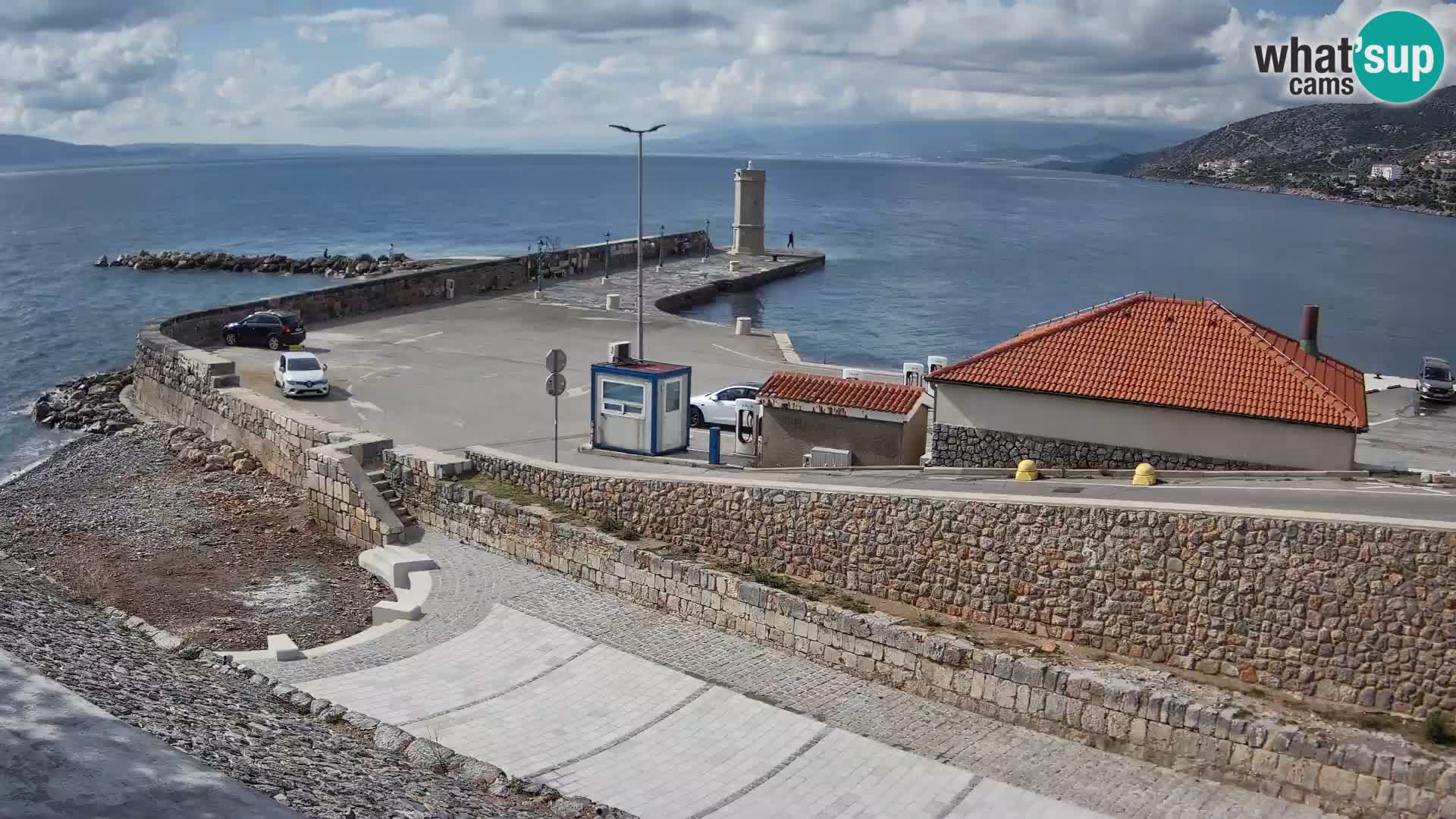Webcam Porto di Segna – Frangiflutti e Faro in diretta