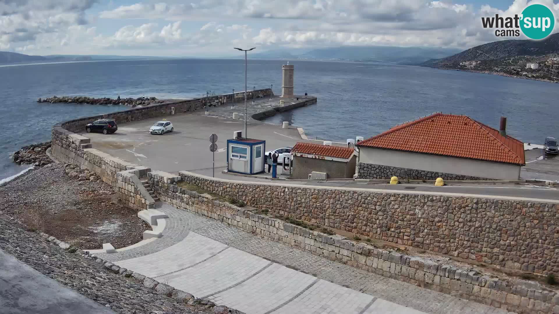Web kamera Senj luka – Lukobran i svjetionik uživo