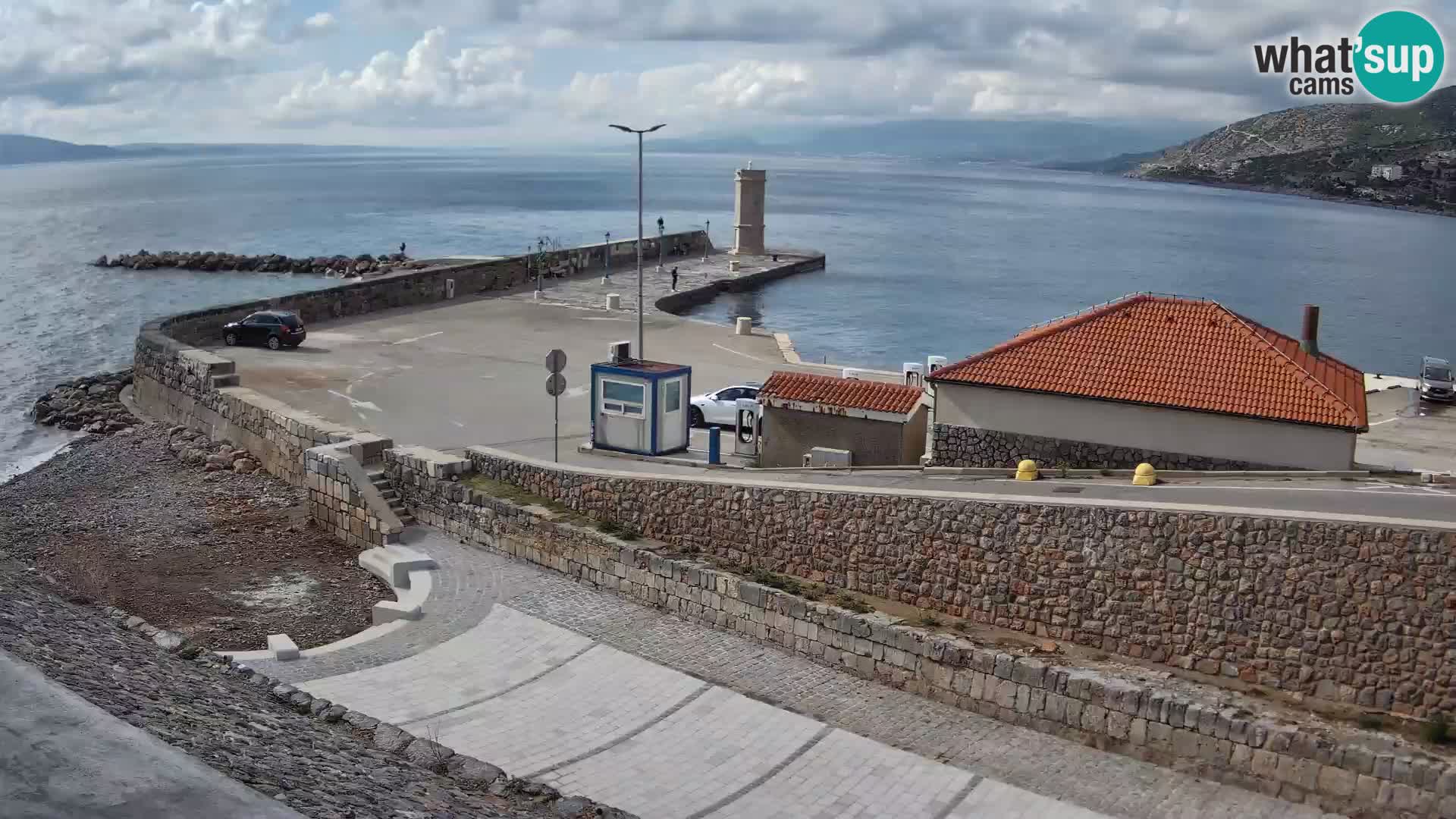 Senj Harbour Webcam – Breakwater & Lighthouse Live View