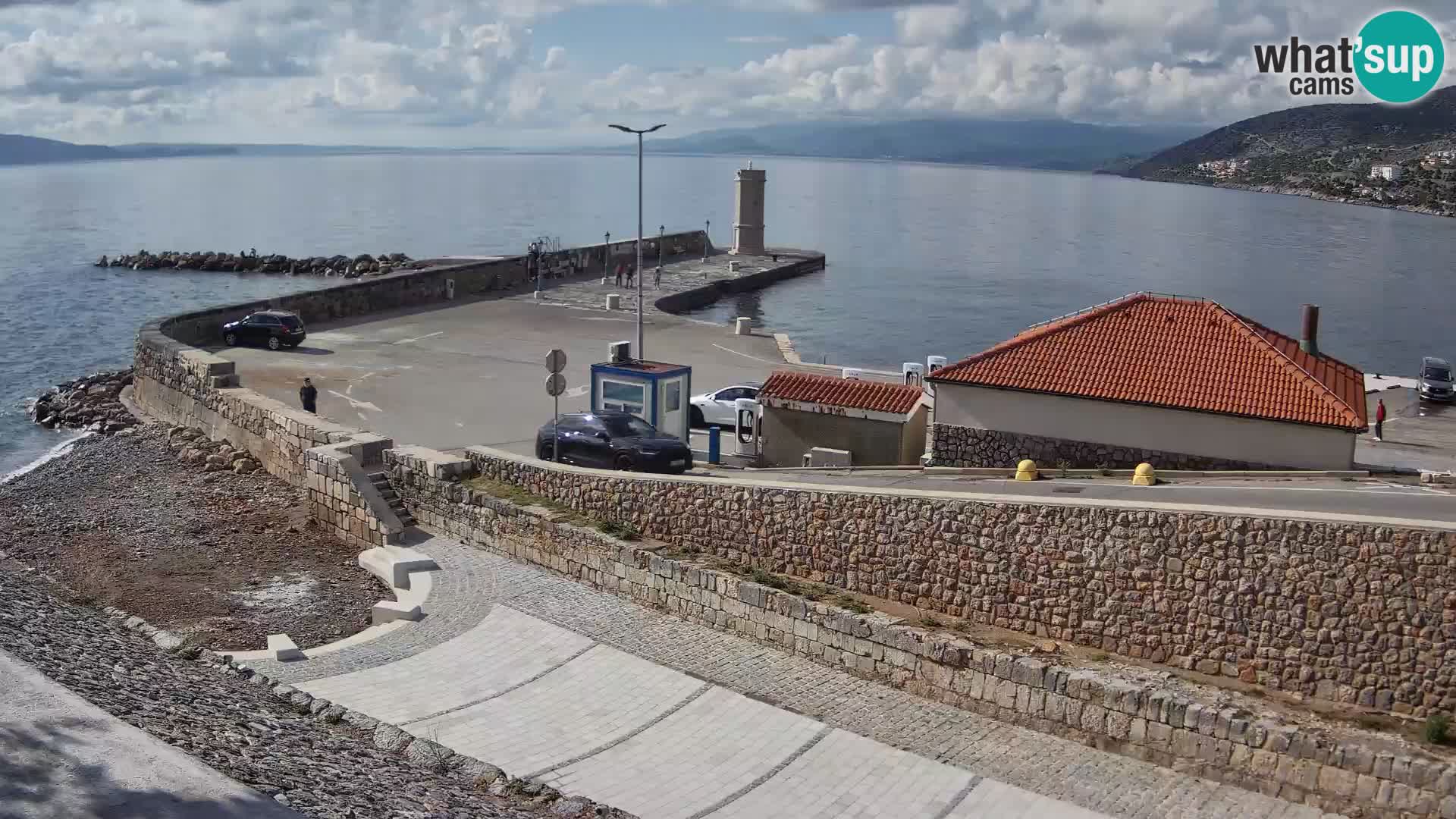 Senj Harbour Webcam – Breakwater & Lighthouse Live View