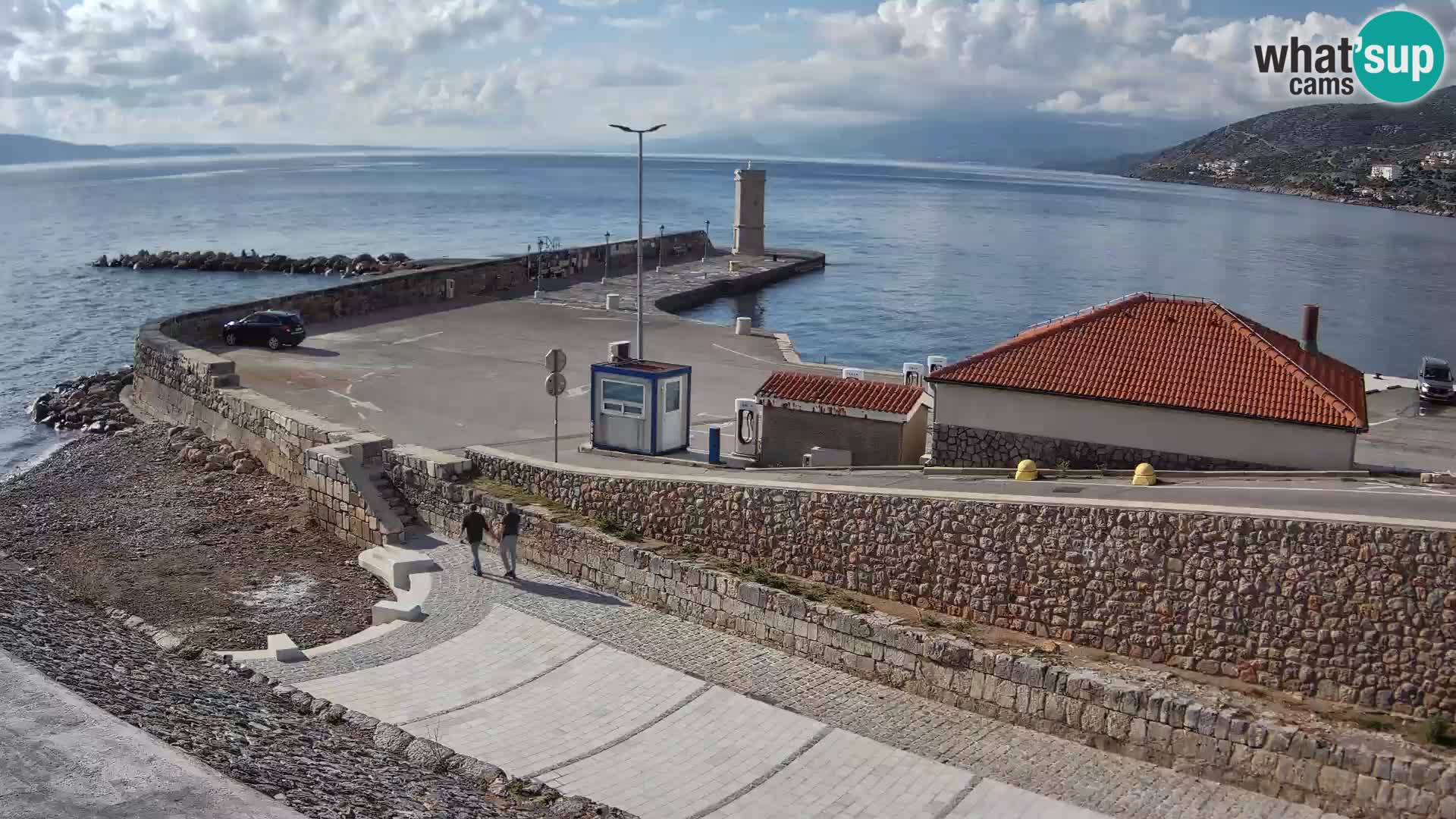 Web kamera Senj luka – Lukobran i svjetionik uživo