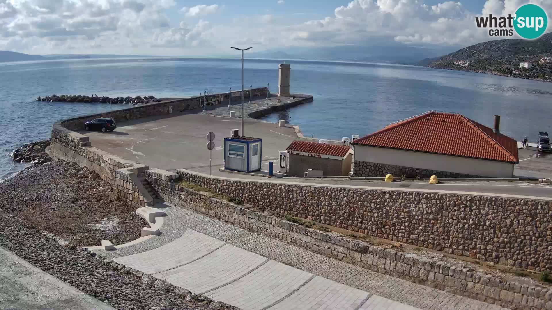 Senj Harbour Webcam – Breakwater & Lighthouse Live View
