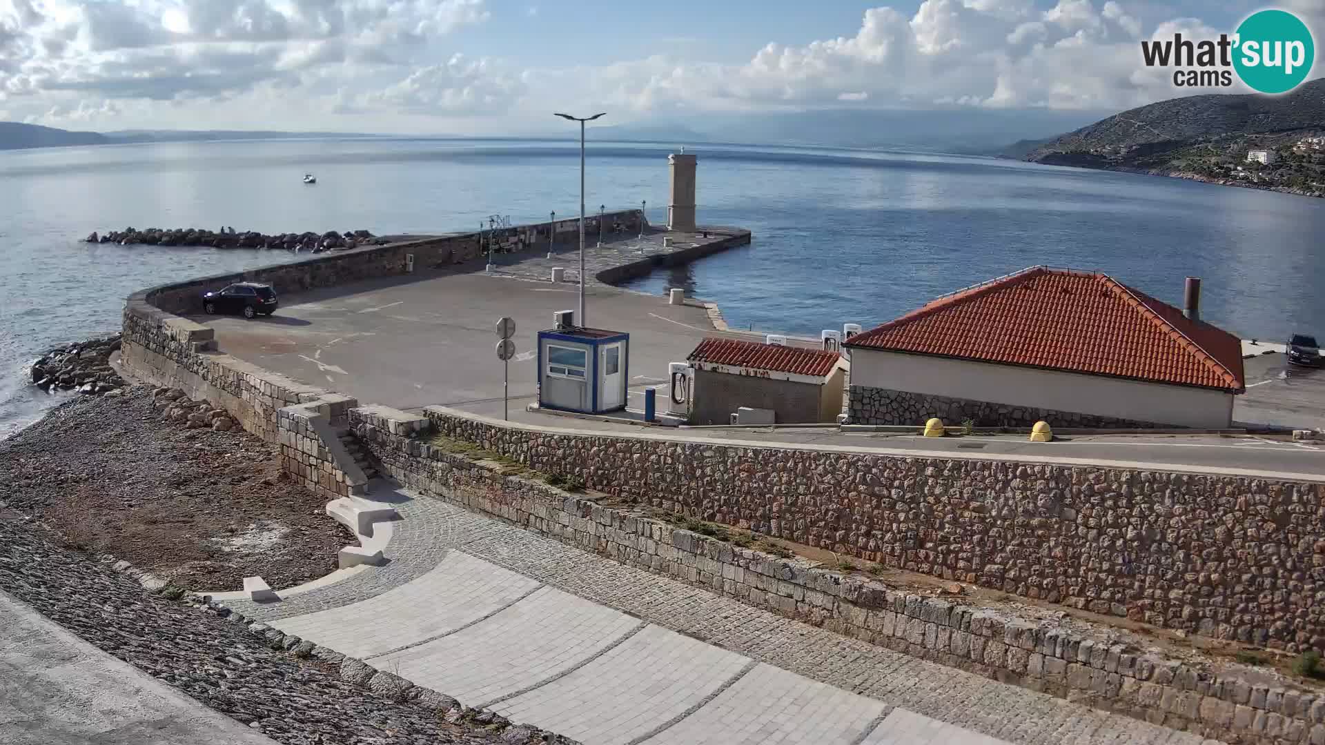 Senj Harbour Webcam – Breakwater & Lighthouse Live View
