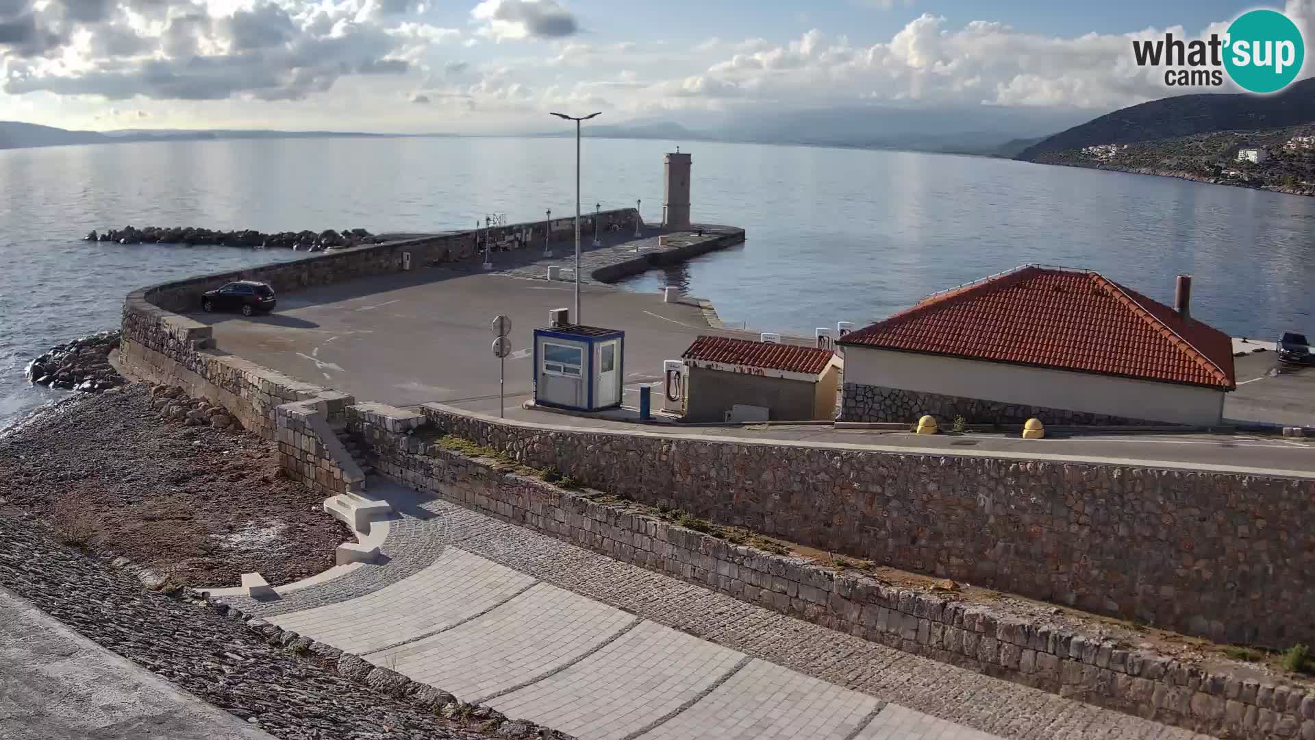 Senj Harbour Webcam – Breakwater & Lighthouse Live View