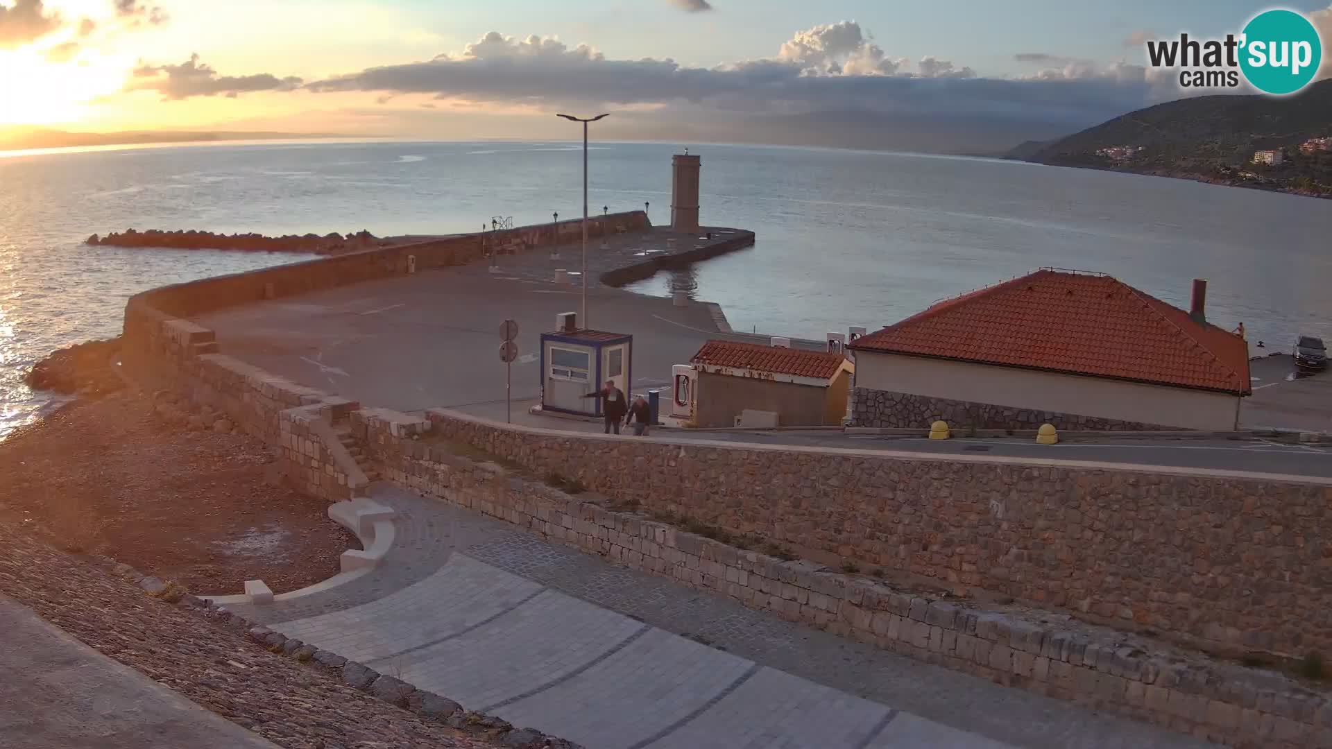 Web kamera Senj luka – Lukobran i svjetionik uživo