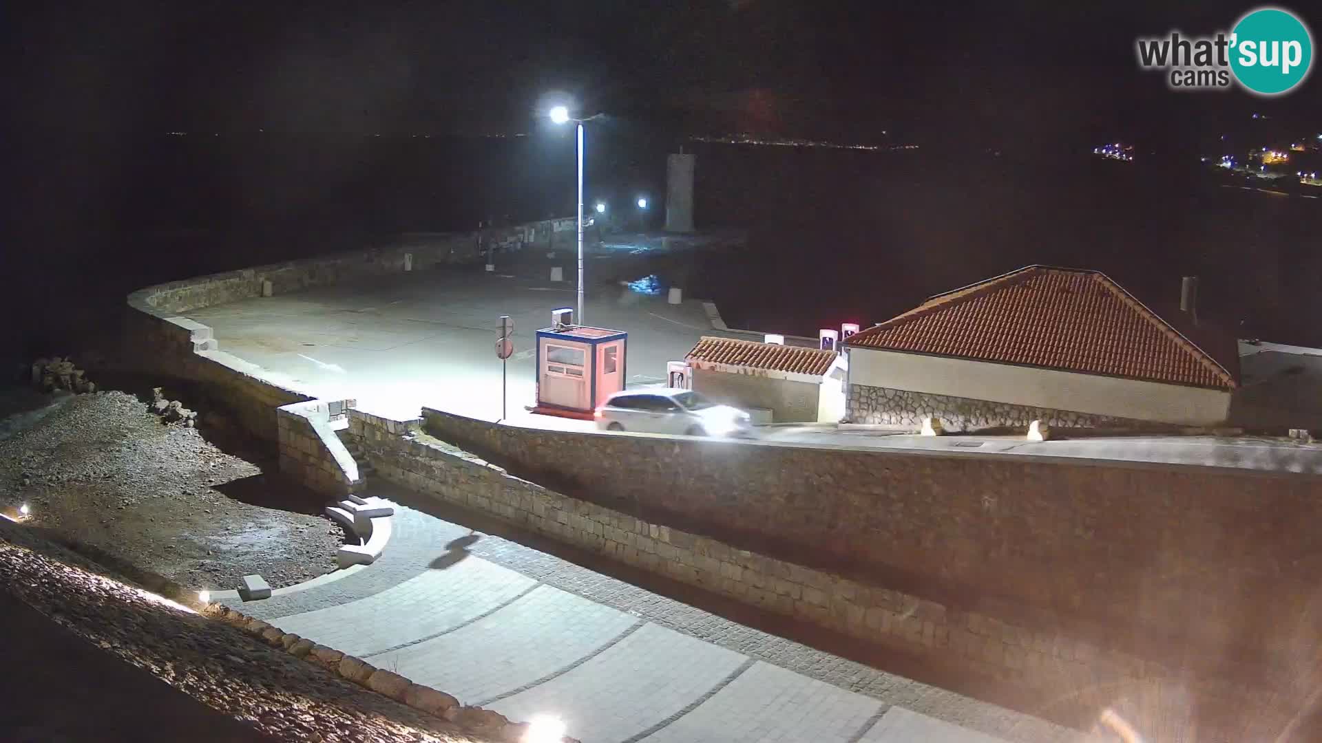 Webcam port de Senj – Vue sur la jetée et le phare