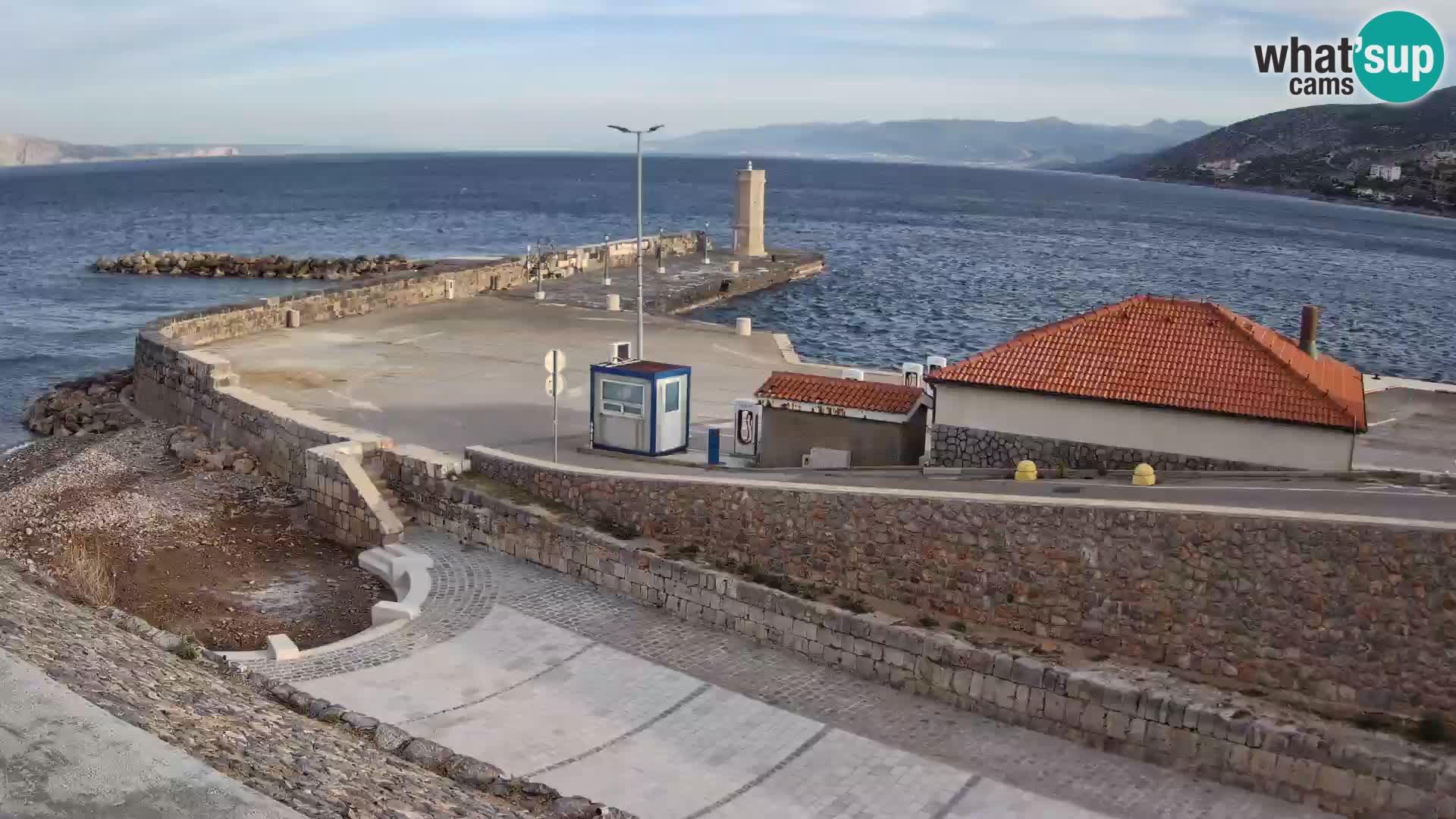 Senj Harbour Webcam – Breakwater & Lighthouse Live View