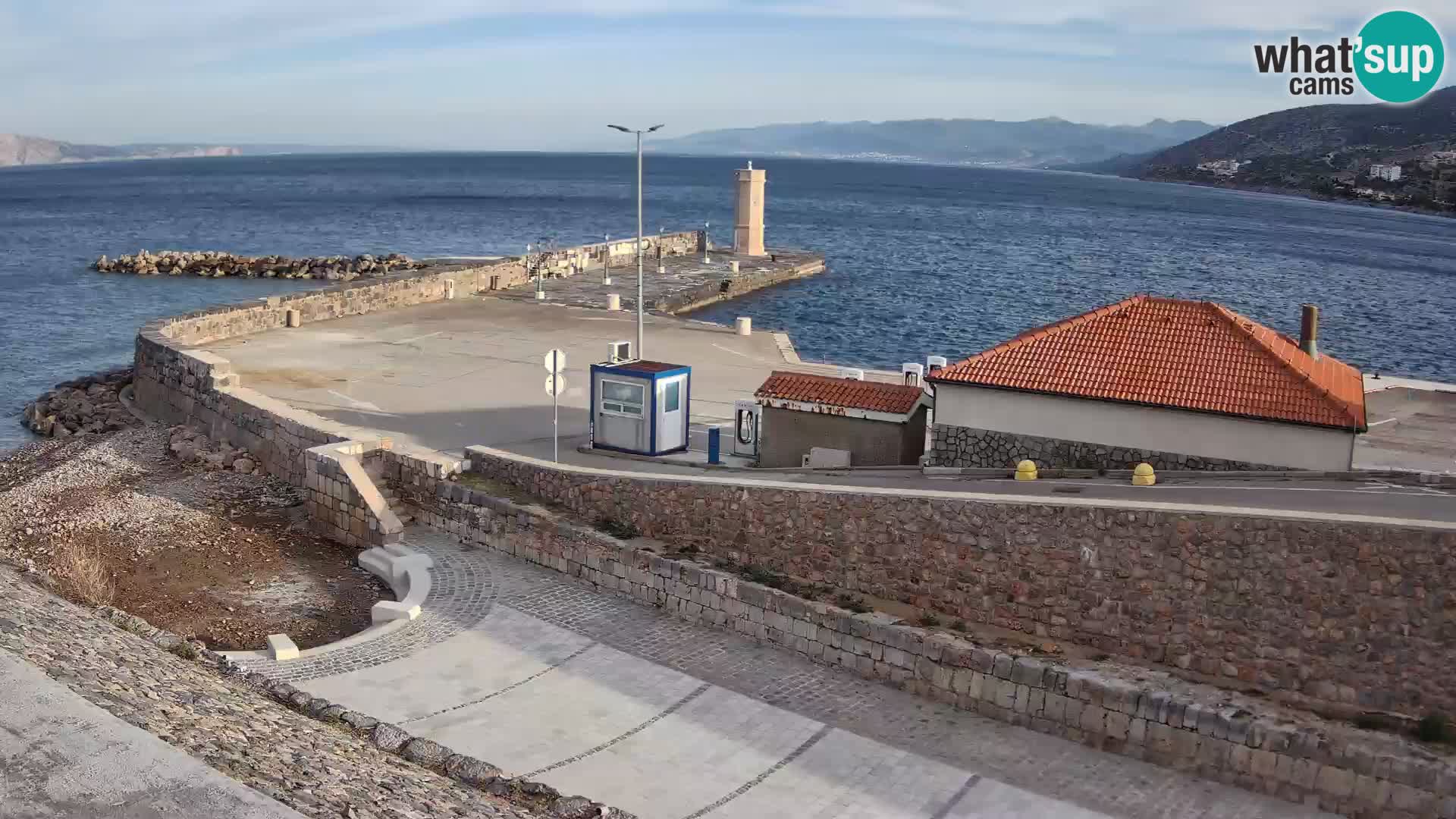 Senj Harbour Webcam – Breakwater & Lighthouse Live View