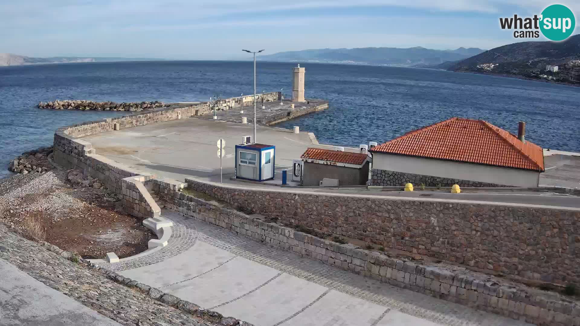 Web kamera Senj luka – Lukobran i svjetionik uživo