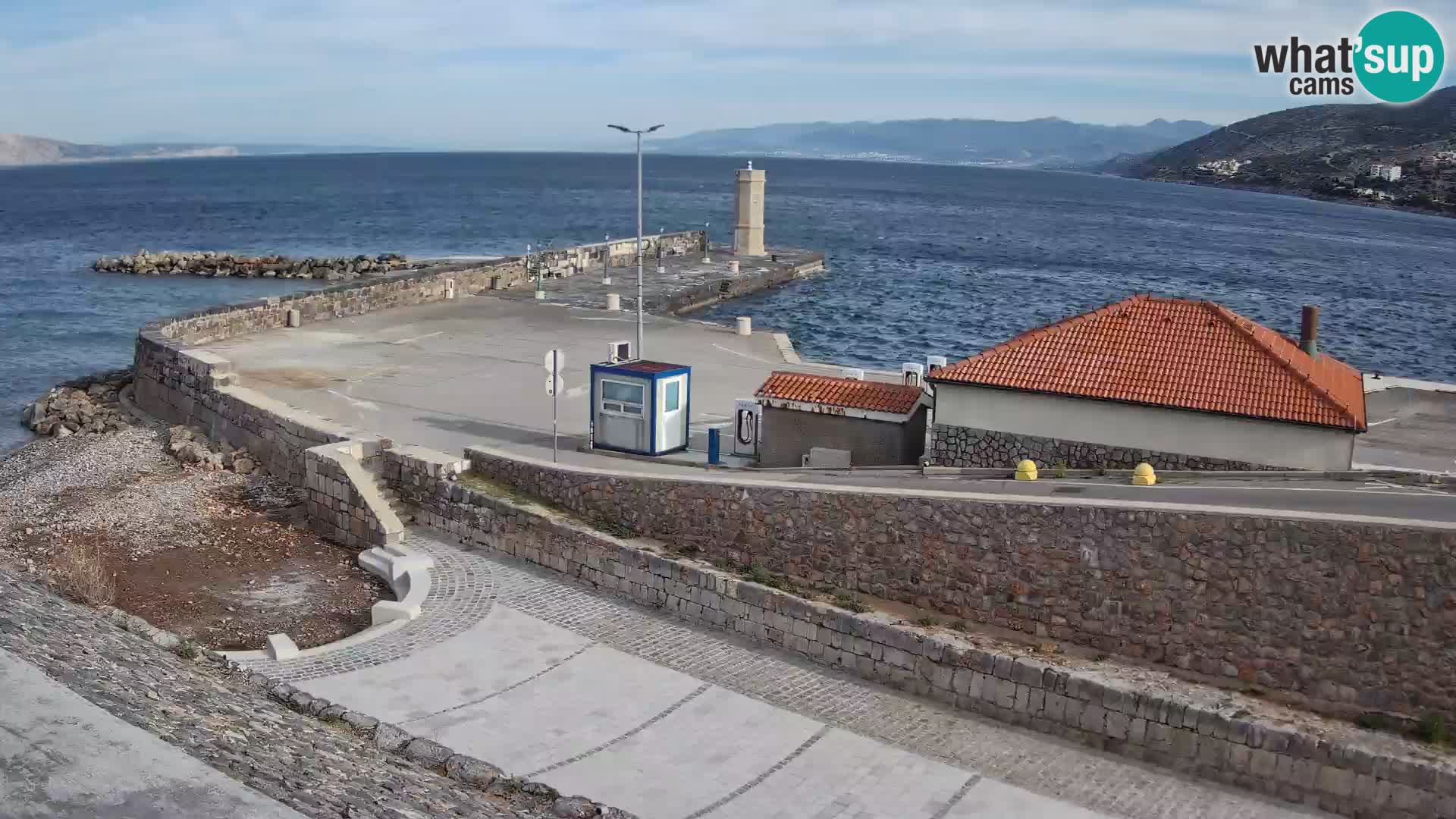 Webcam Porto di Segna – Frangiflutti e Faro in diretta