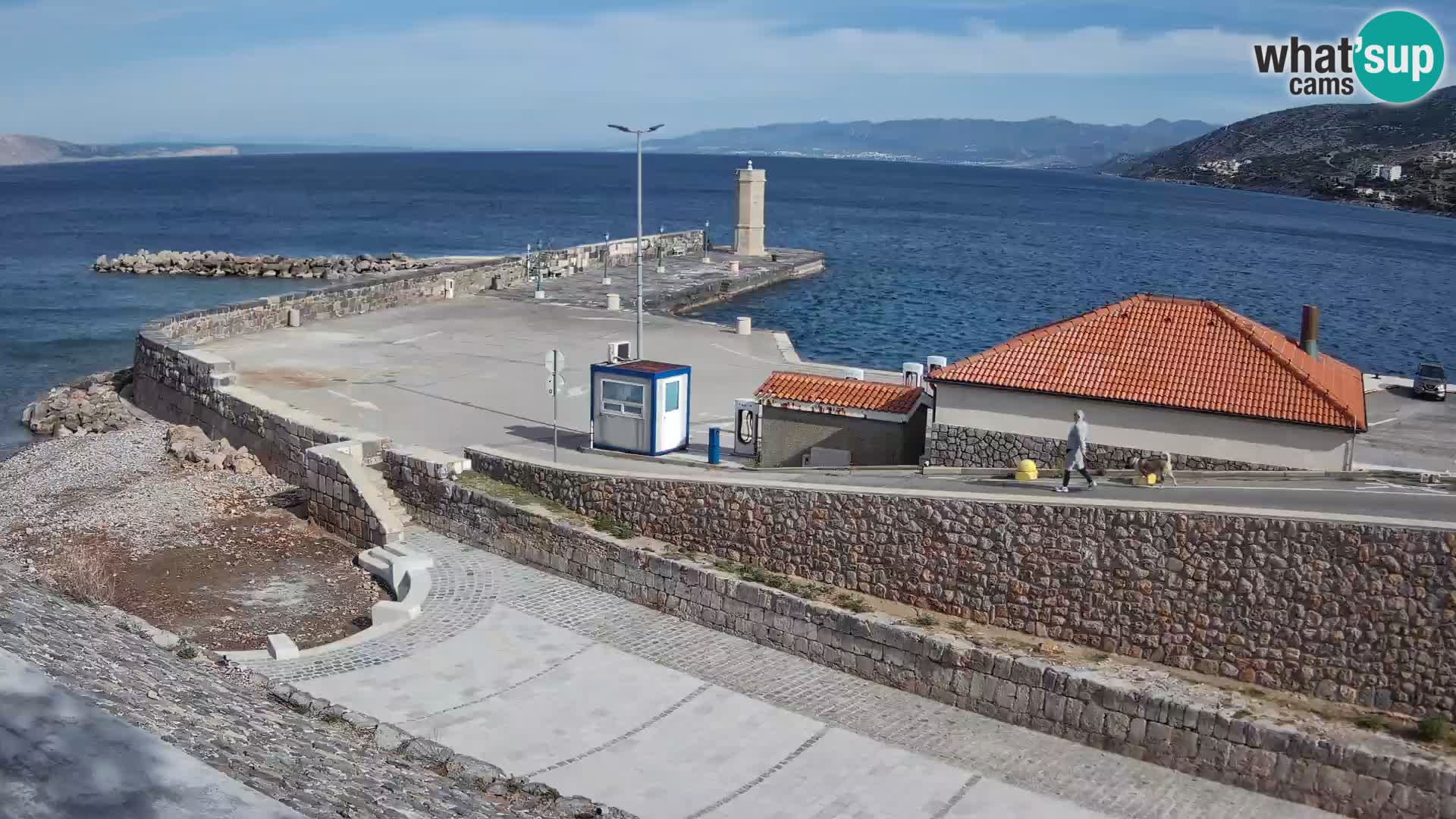 Senj Harbour Webcam – Breakwater & Lighthouse Live View