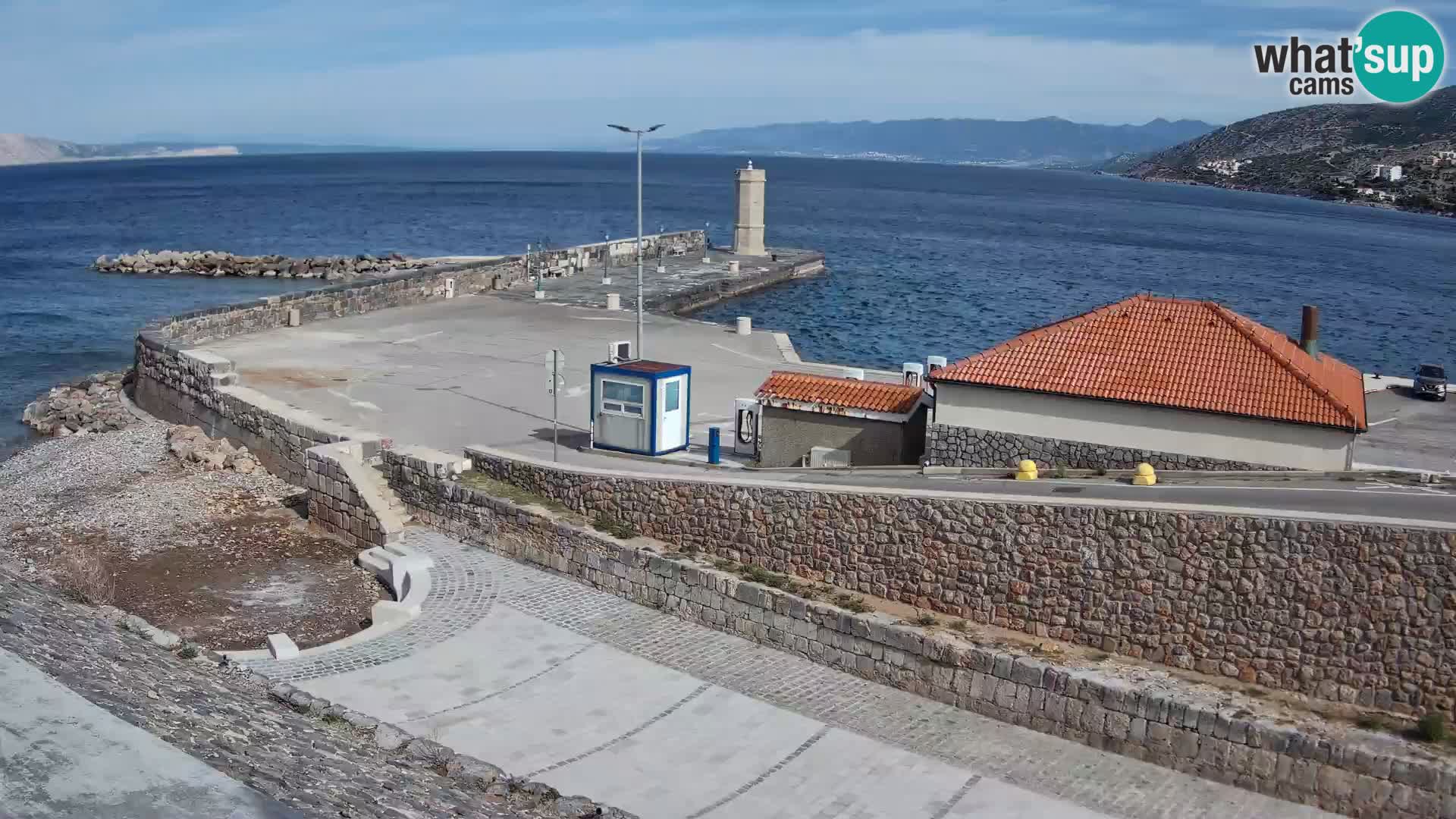 Senj Harbour Webcam – Breakwater & Lighthouse Live View