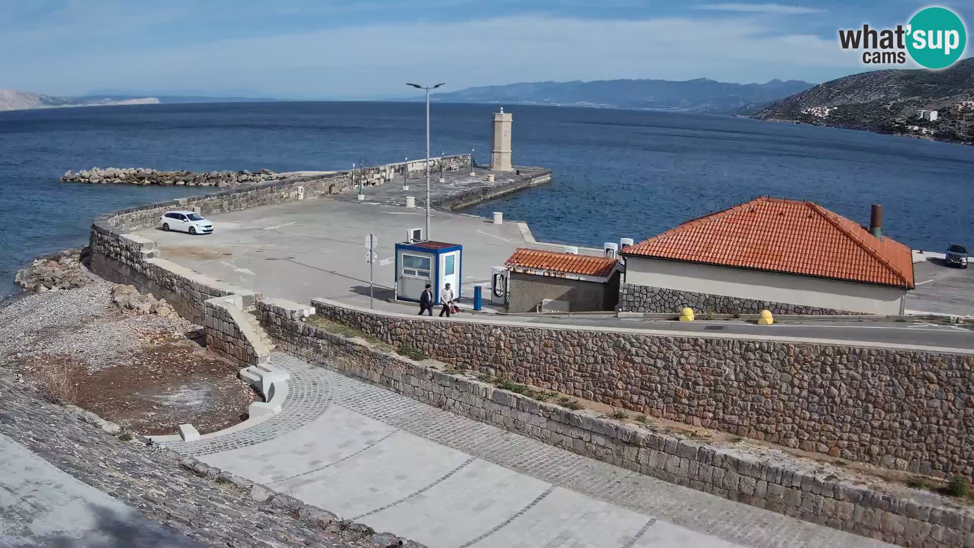 Senj Hafen Webcam – Wellenbrecher & Leuchtturm Liveblick