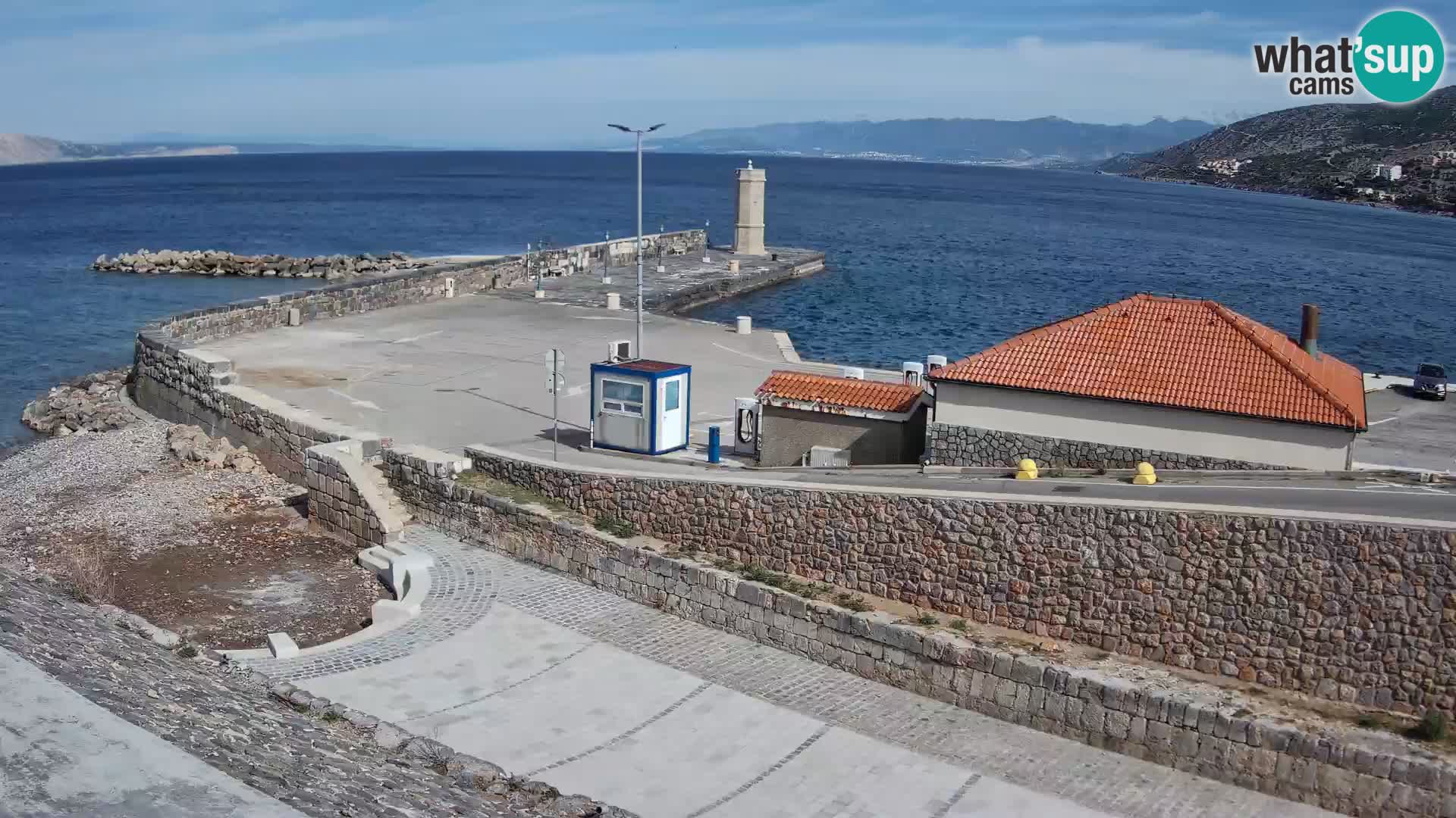 Web kamera Senj luka – Lukobran i svjetionik uživo