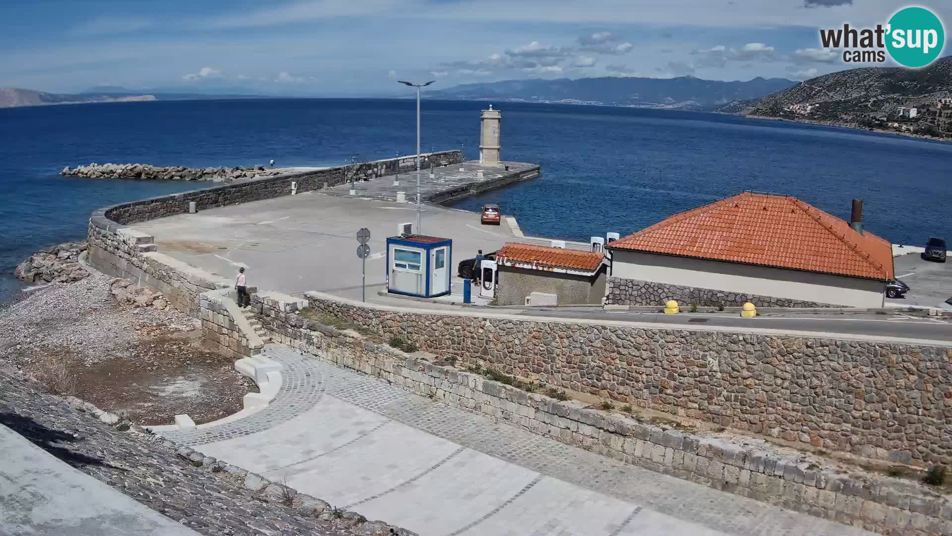 Webcam puerto de Senj – Rompeolas y faro en directo
