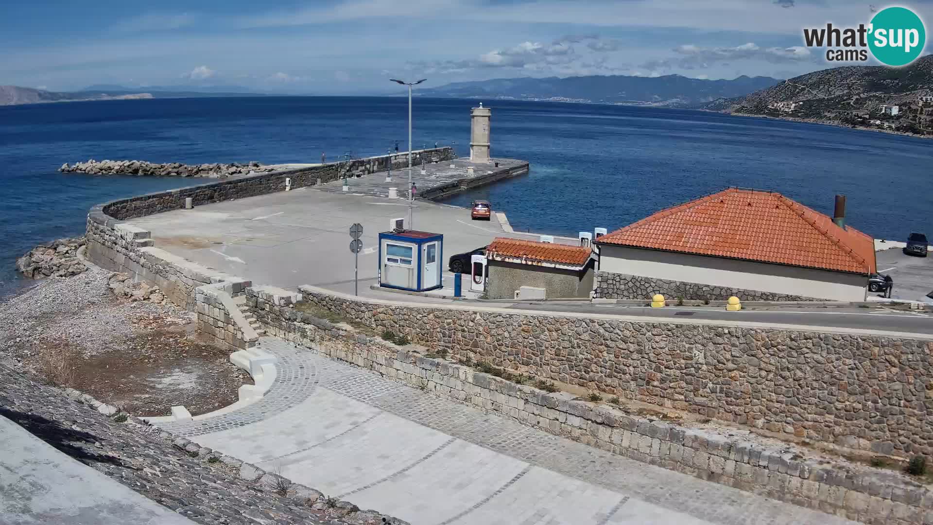 Senj Harbour Webcam – Breakwater & Lighthouse Live View