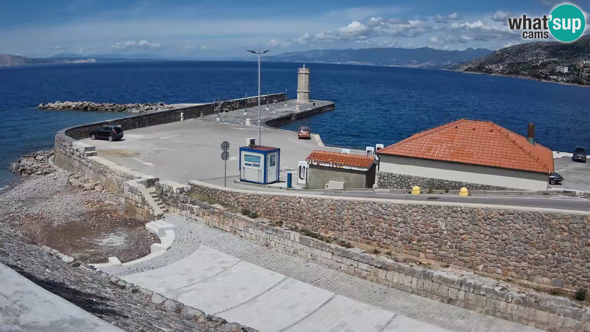 Senj Harbour Webcam – Breakwater & Lighthouse Live View