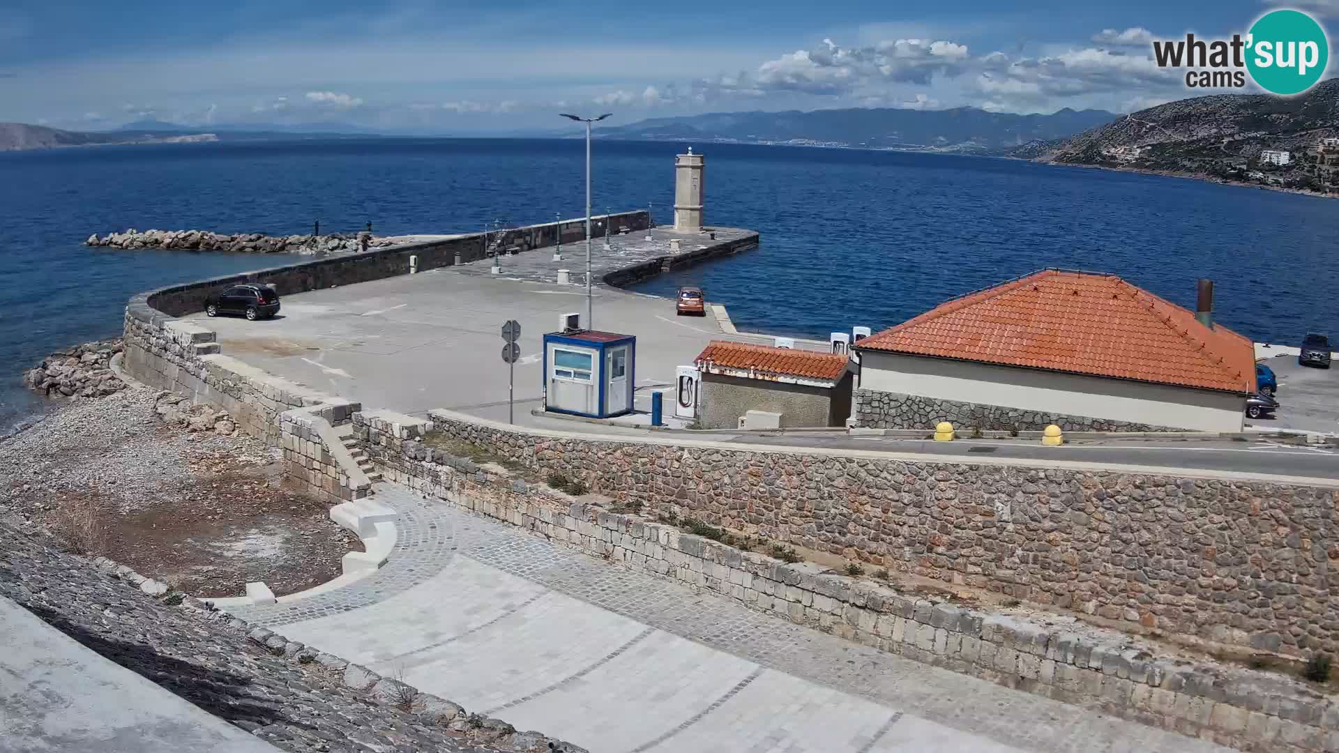 Senj Harbour Webcam – Breakwater & Lighthouse Live View
