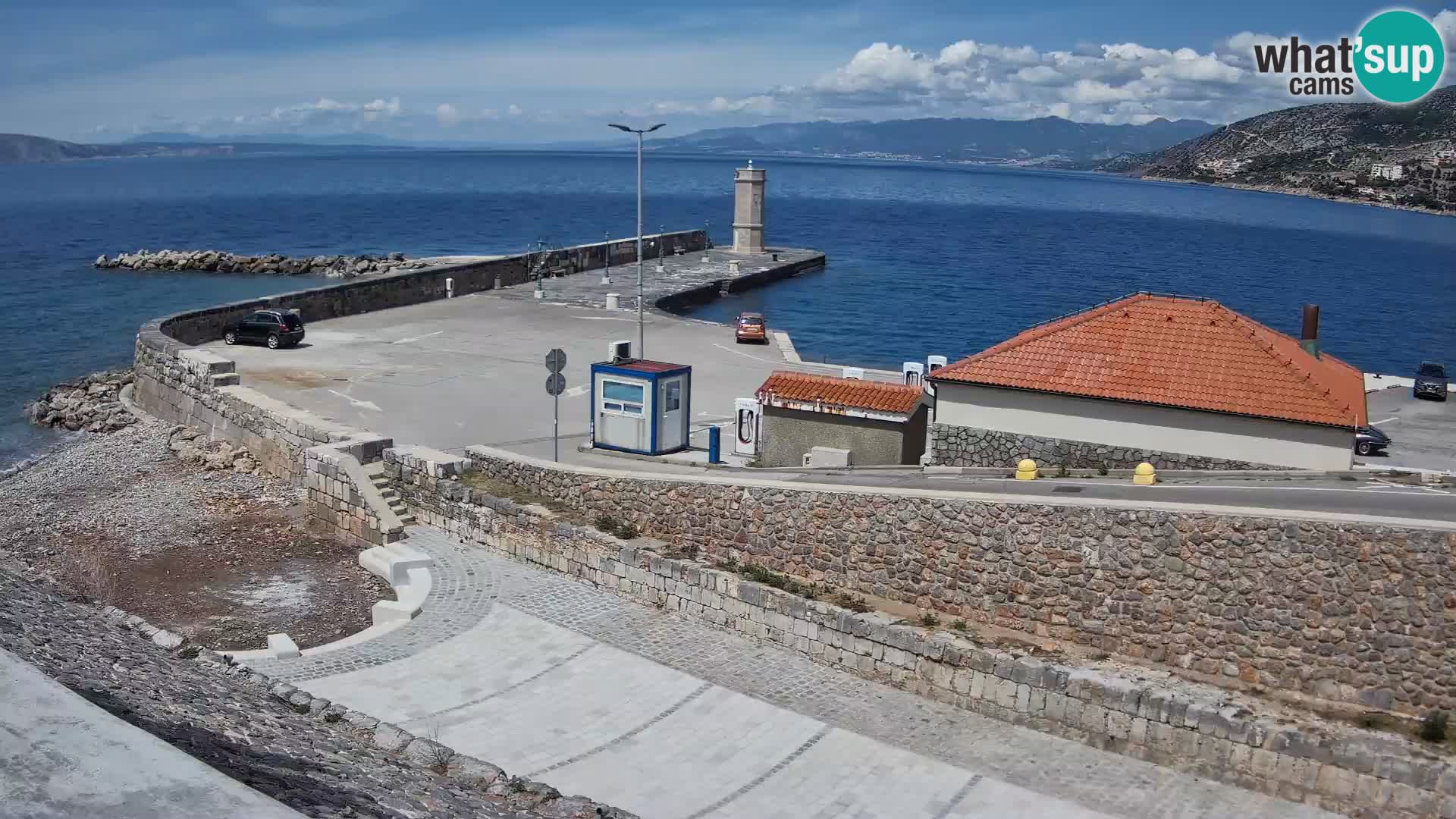 Senj Harbour Webcam – Breakwater & Lighthouse Live View