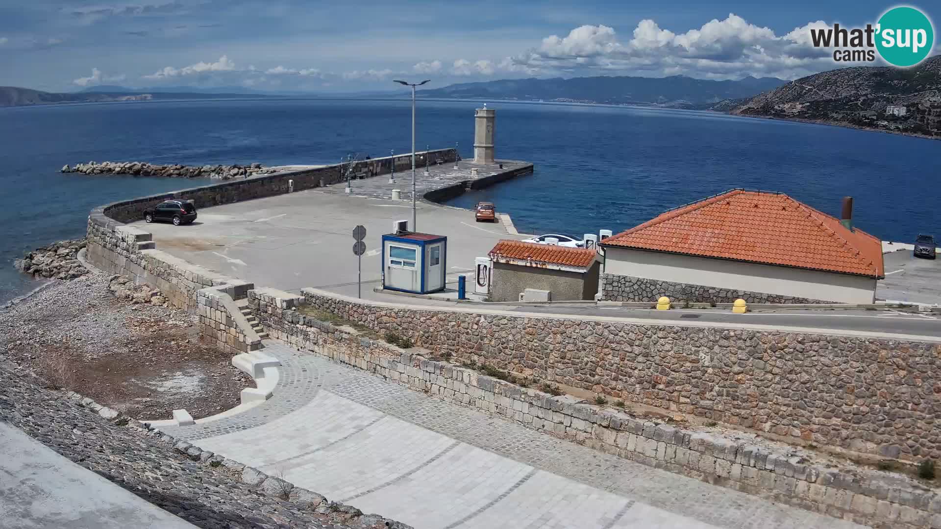 Senj Harbour Webcam – Breakwater & Lighthouse Live View