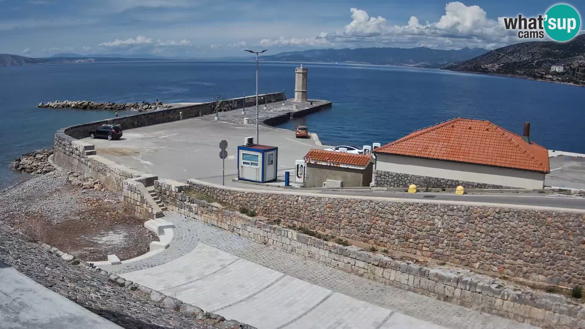 Senj Harbour Webcam – Breakwater & Lighthouse Live View