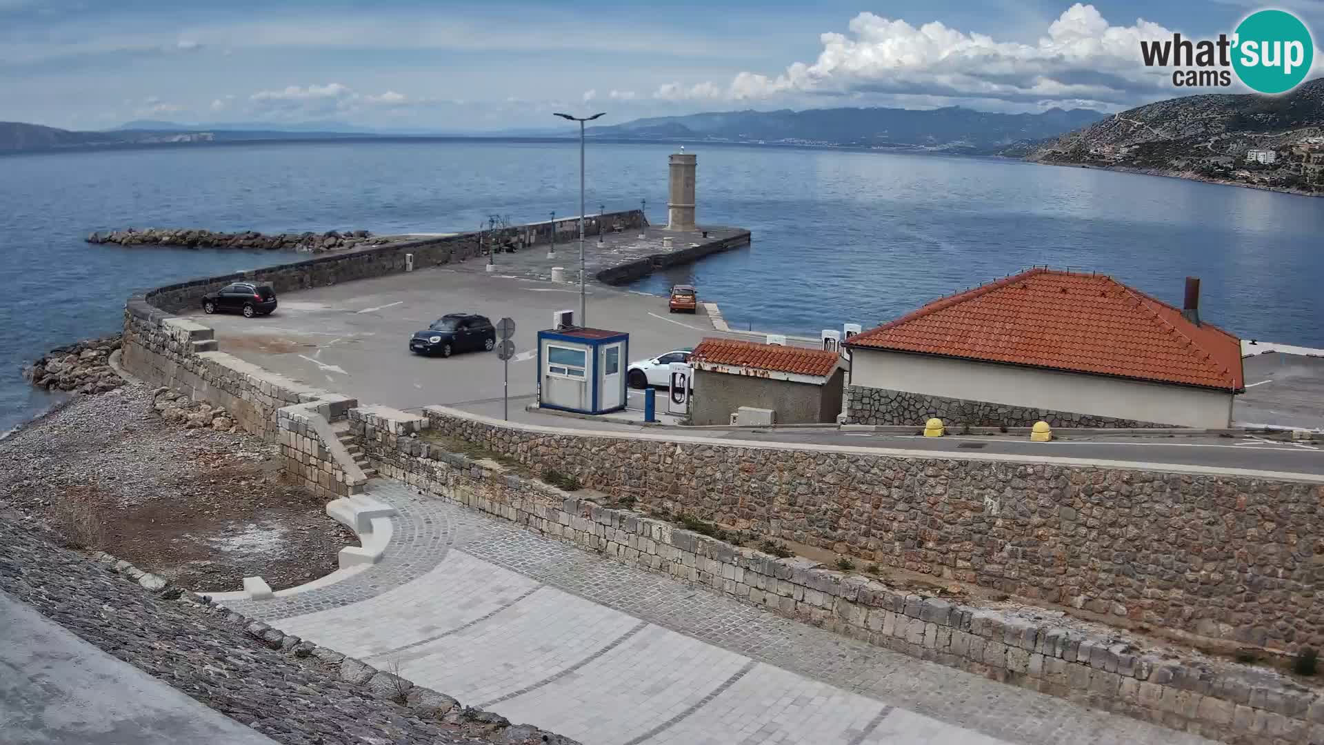 Senj Harbour Webcam – Breakwater & Lighthouse Live View