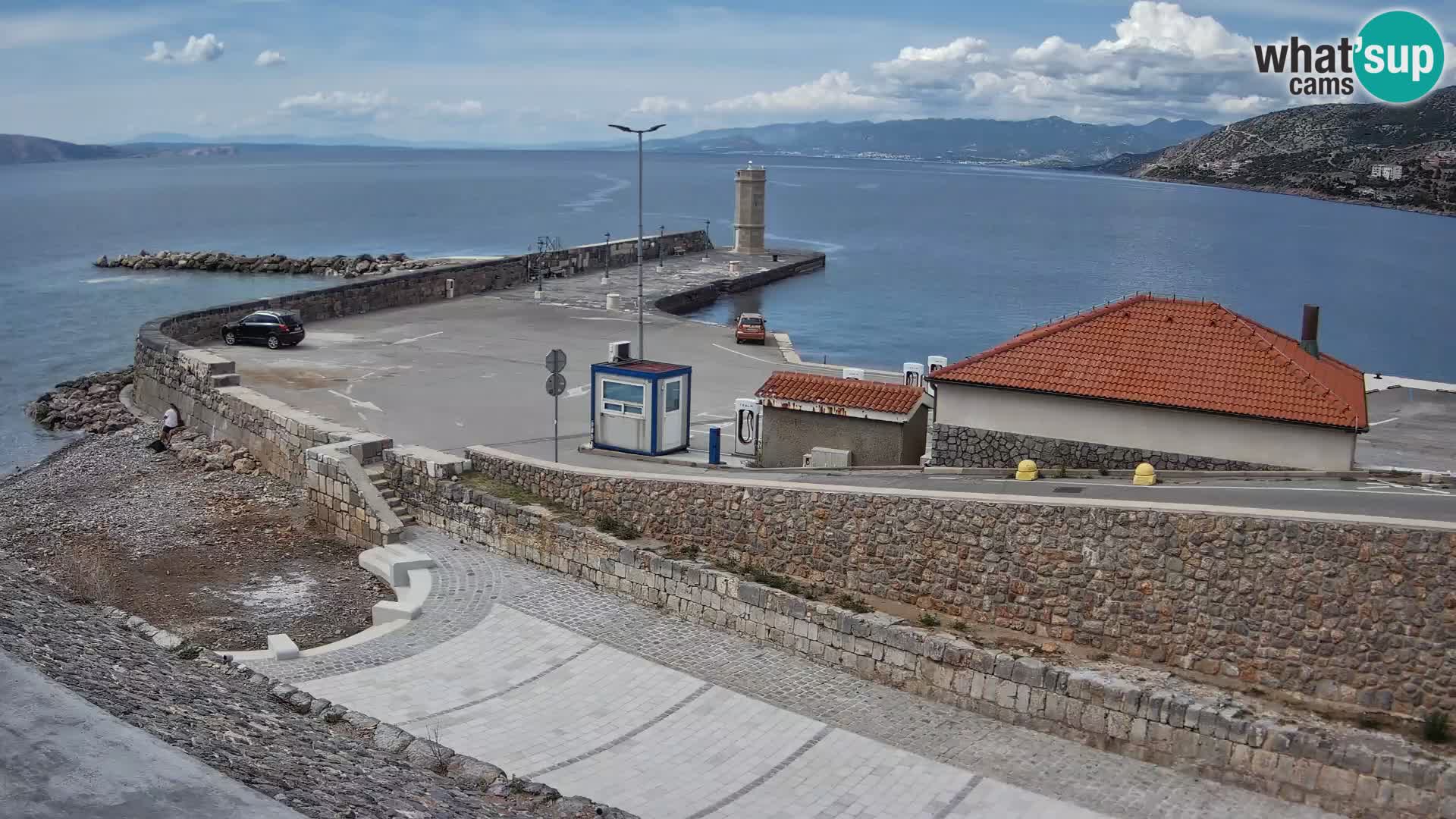 Senj Harbour Webcam – Breakwater & Lighthouse Live View